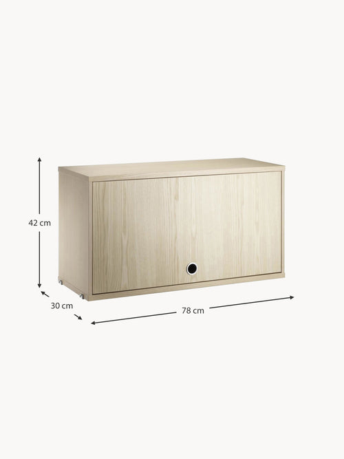 Cabinet String System with Flip Door, W 78 x D 30 cm