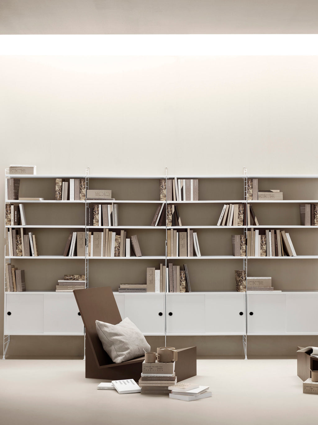 Cabinet String System with Sliding Doors, W 78 x D 20 cm