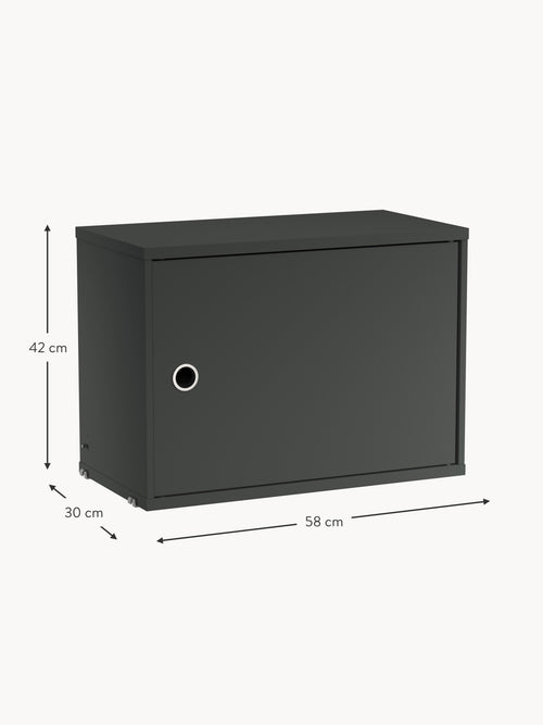Cabinet String System with Swing Door, W 58 x D 30 cm