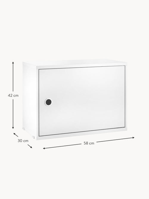 Cabinet String System with Swing Door, W 58 x D 30 cm
