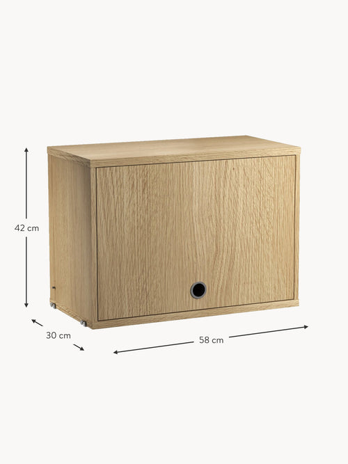Cabinet String System with Flip Door, W 58 x D 30 cm