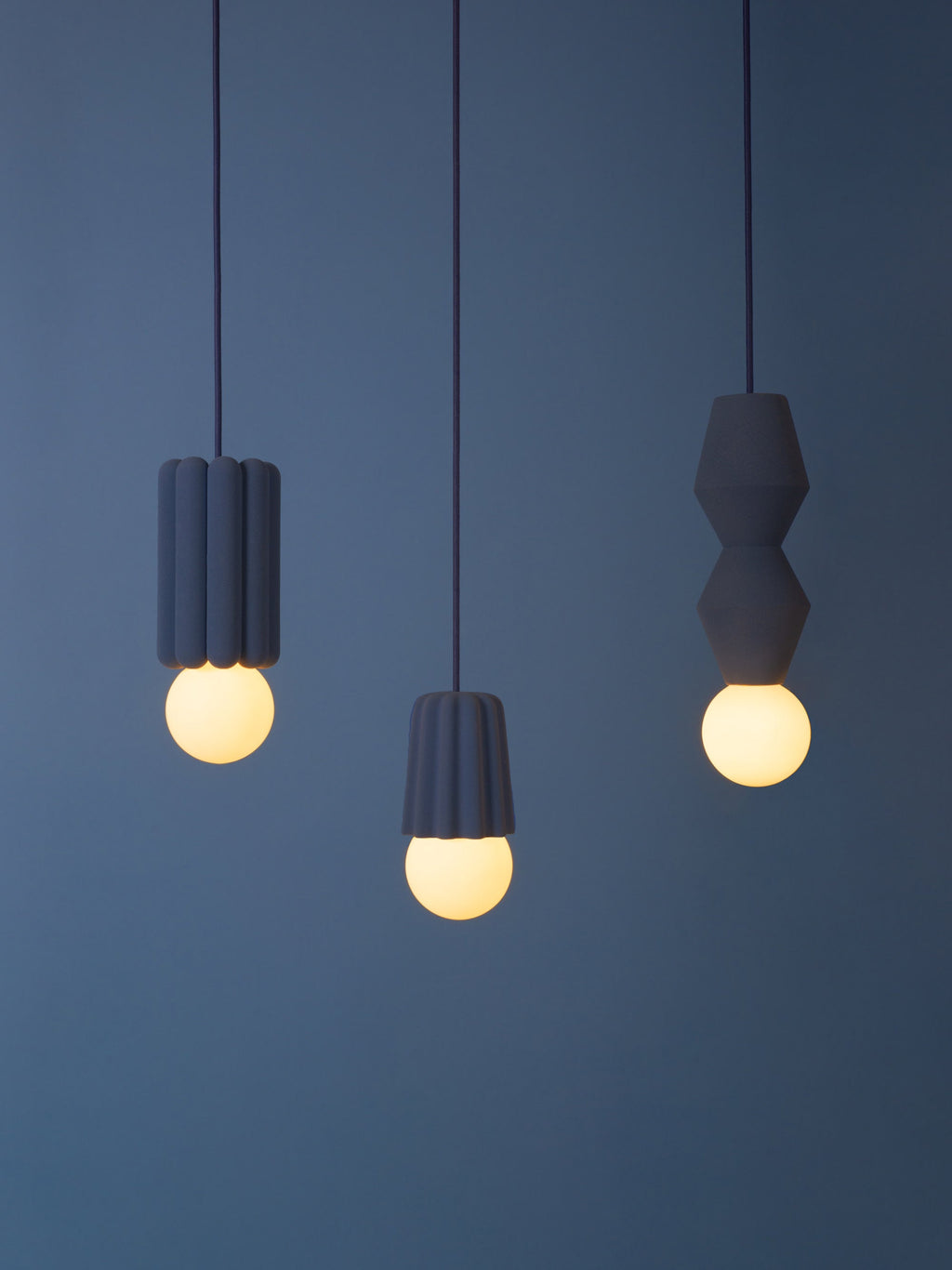 Small Handmade Dimmable Pendant Light STUCCO No. 3