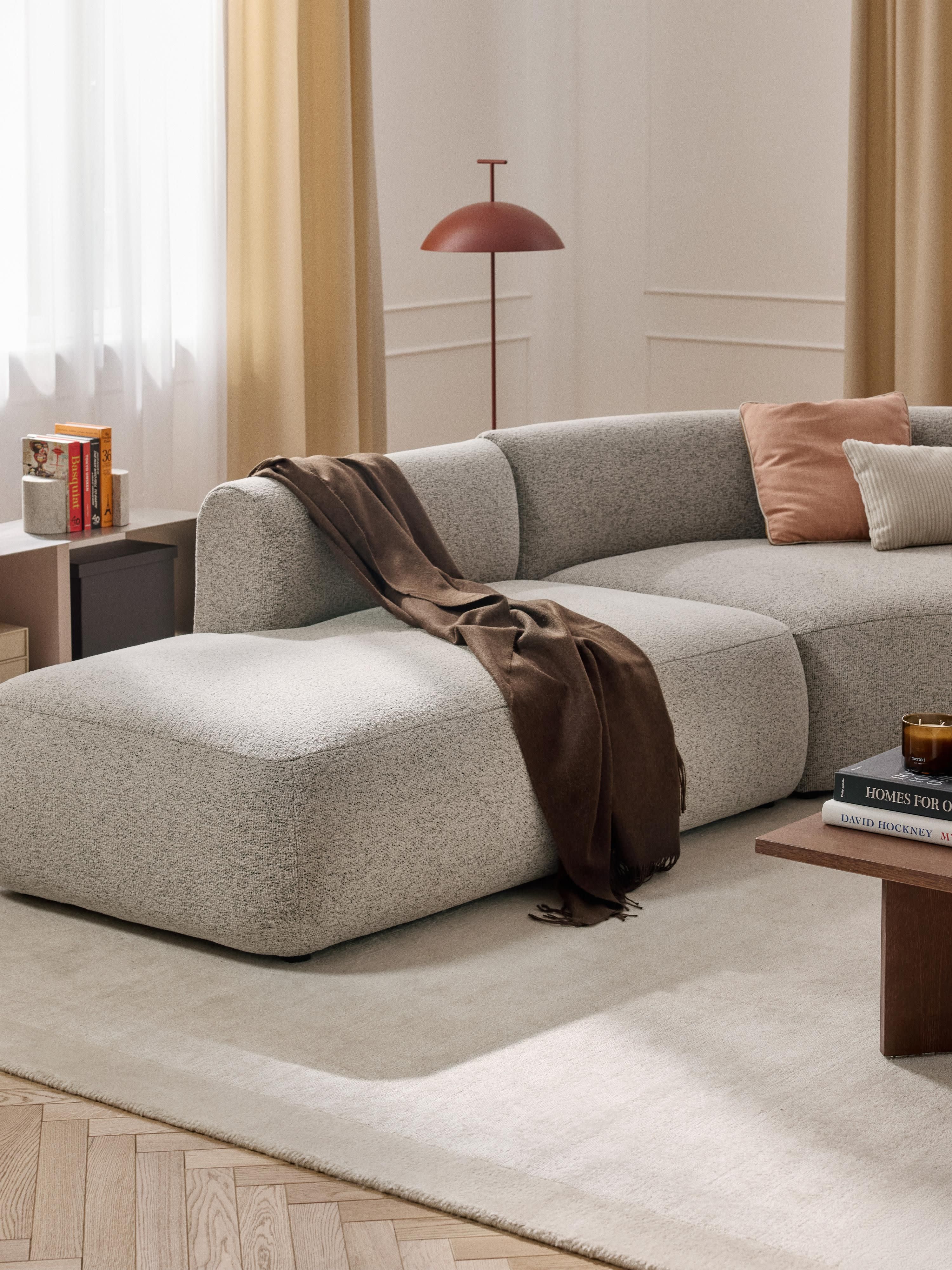 Sofia Modular Bouclé Corner Sofa (4-seater)