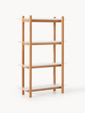 Gallery image 1 - Large Oak Shelving Unit Alex with Glass Shelves