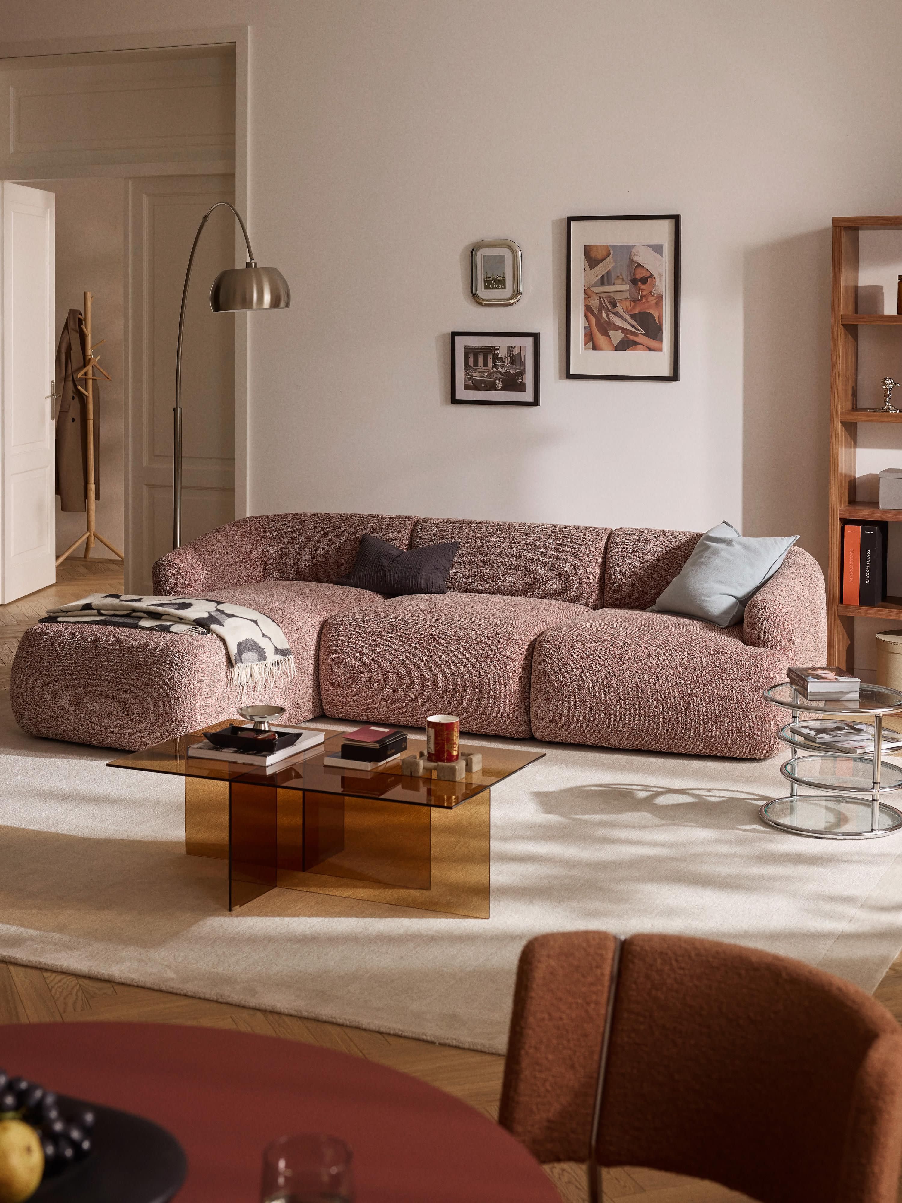 Sofia Modular Bouclé Corner Sofa (4-seater)