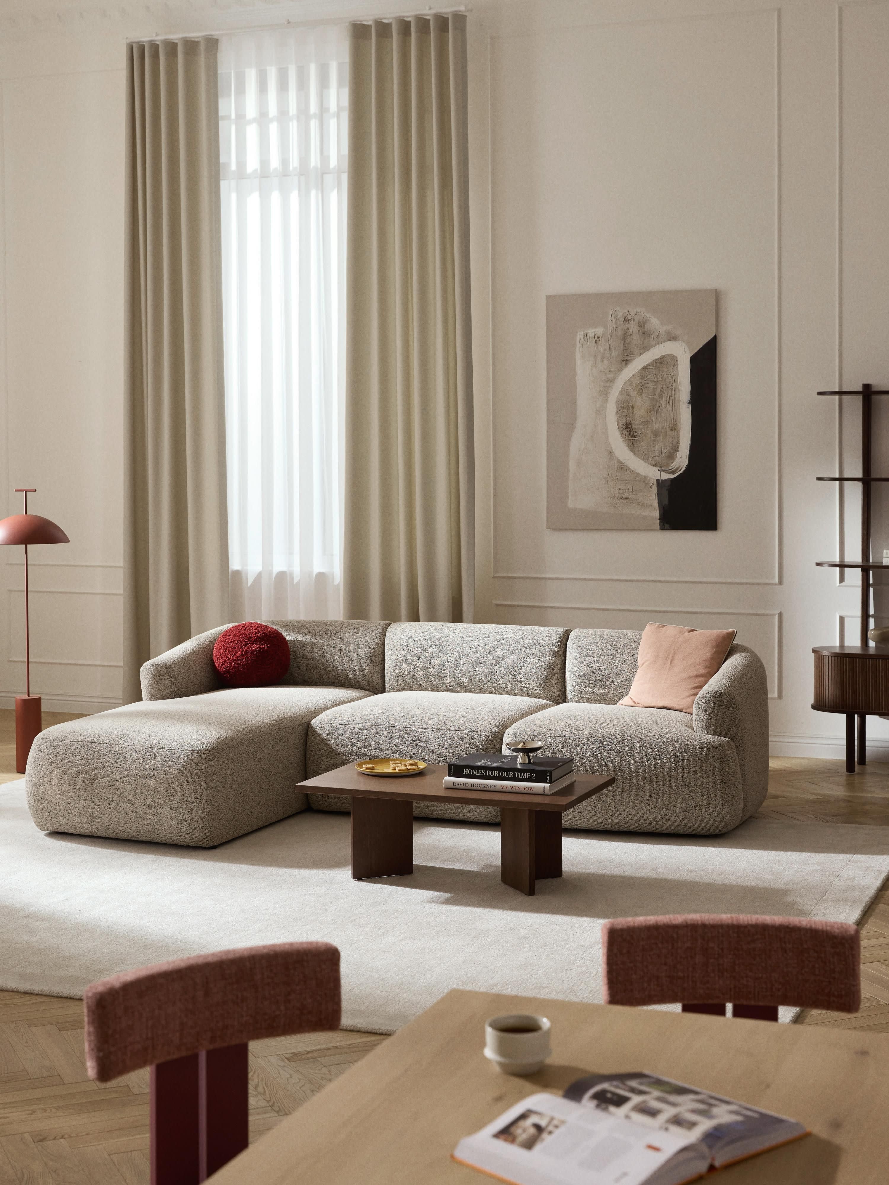 Sofia Modular Bouclé Corner Sofa (4-seater)