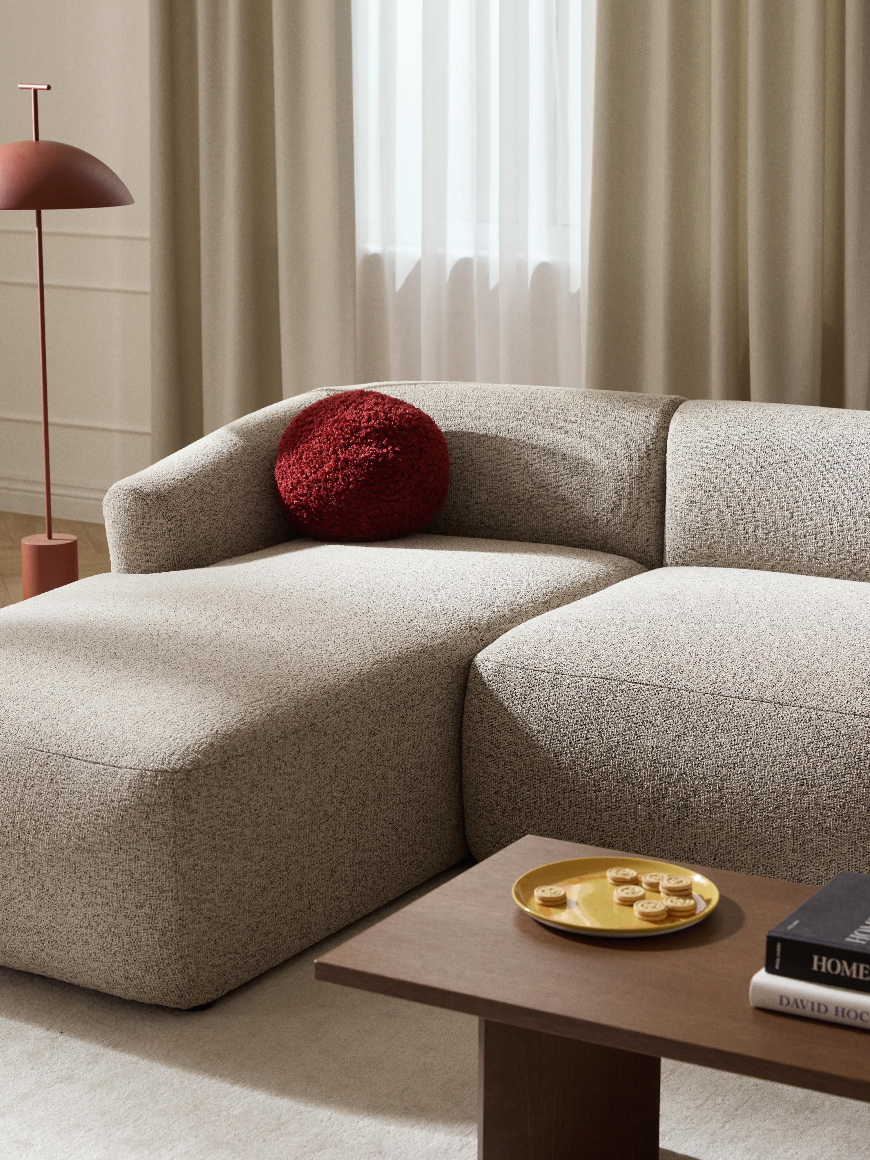 Sofia Modular Bouclé Corner Sofa (4-seater)