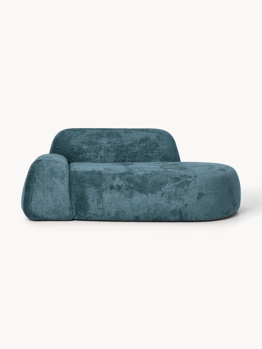 Wolke Teddy Bouclé Sofa (2-seater) with Chaise End