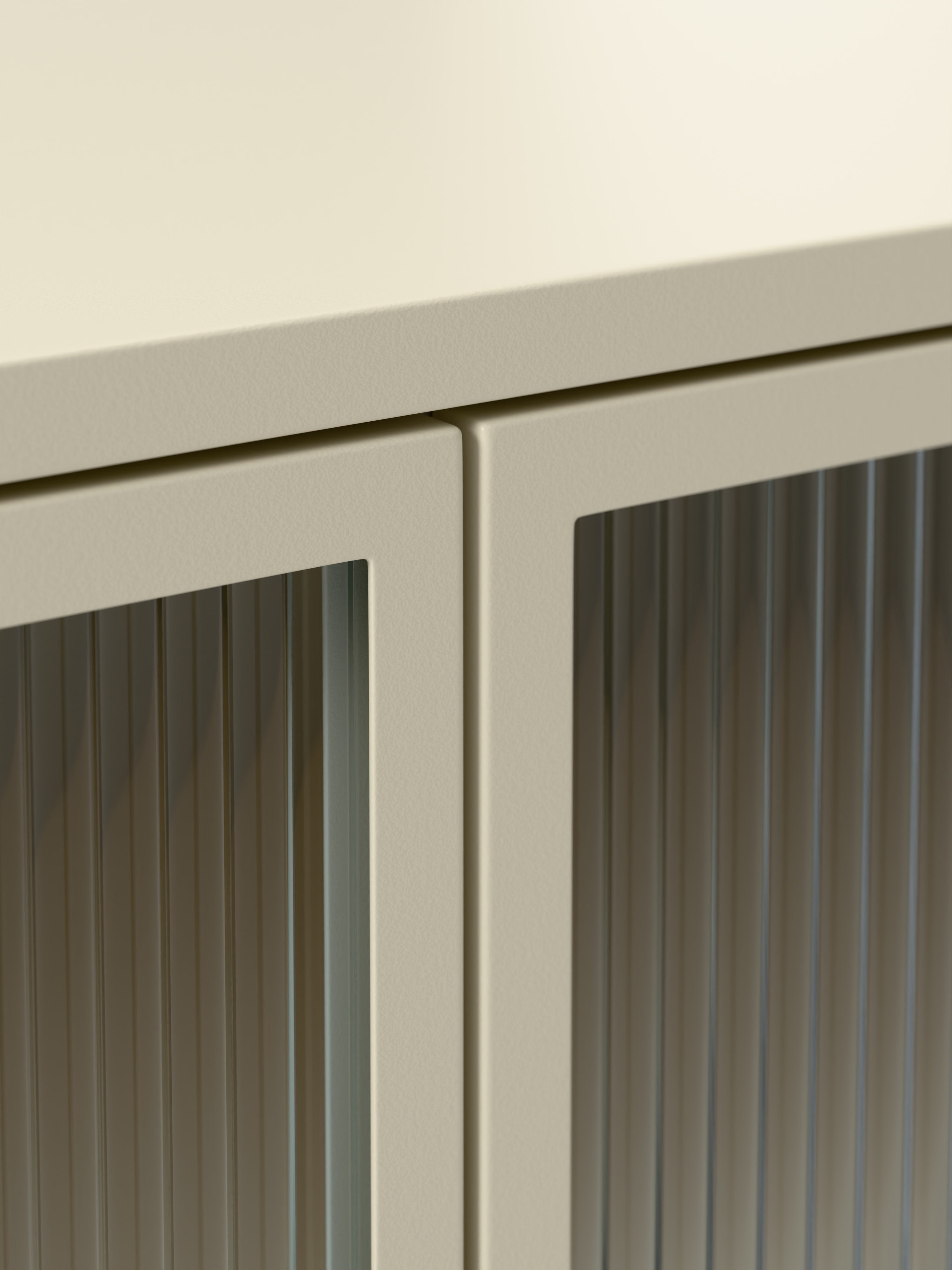 Robyn Metal Lowboard with Glass Front
