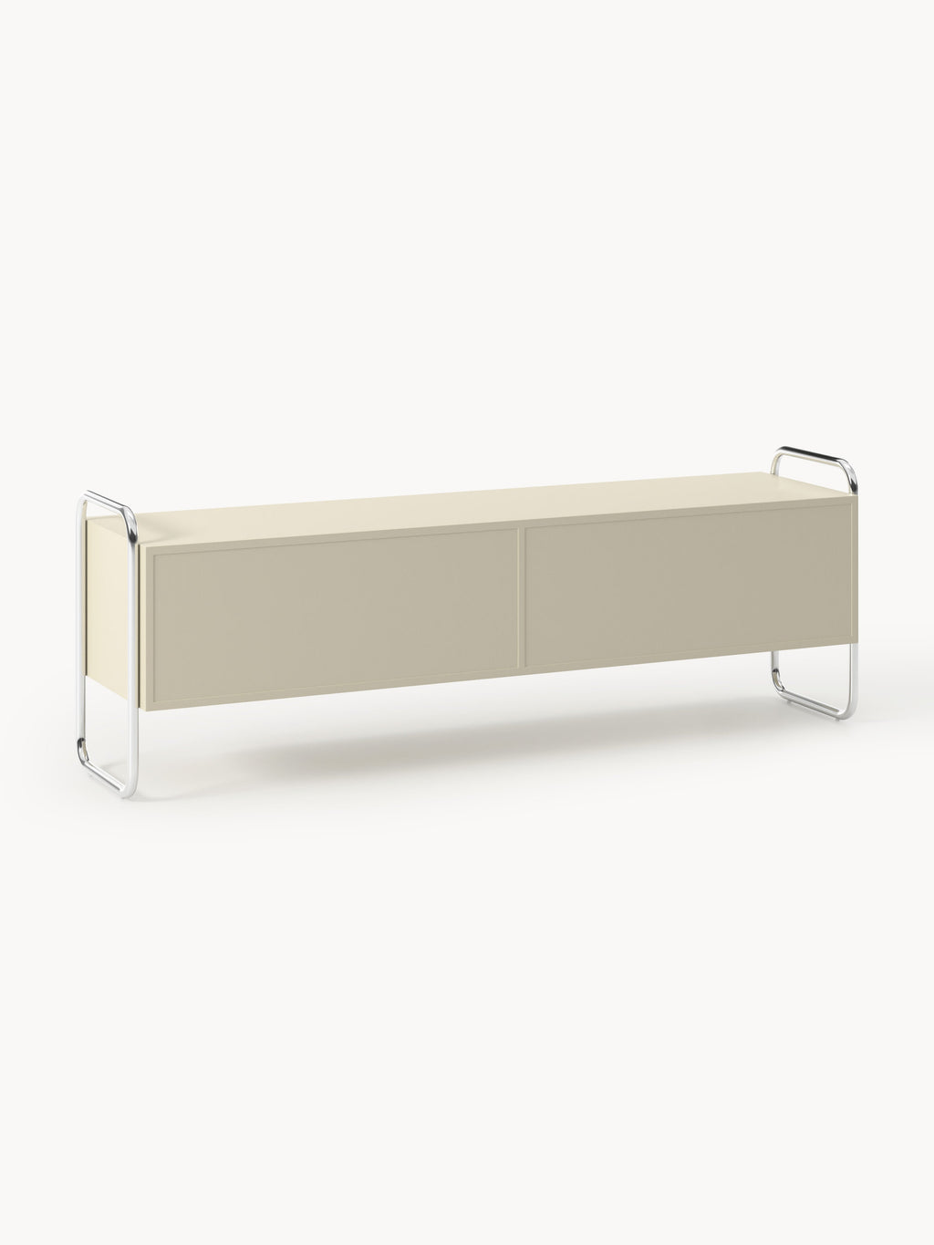 Robyn Metal Lowboard with Glass Front
