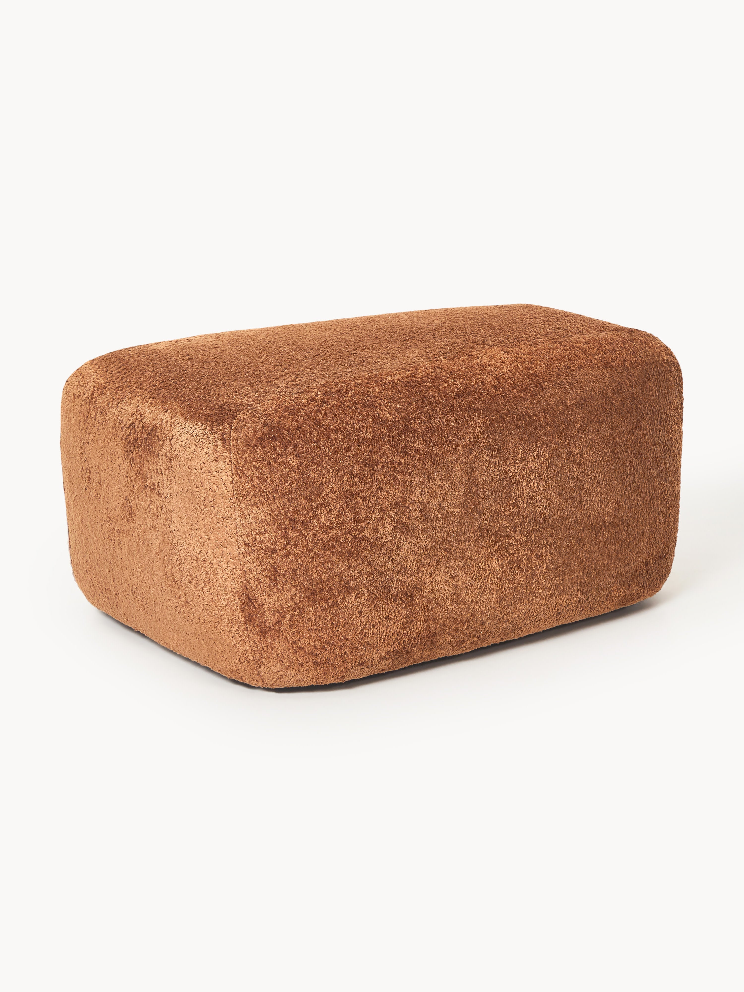 Gallery image 1 - Large Teddy Bouclé Ottoman Wolke