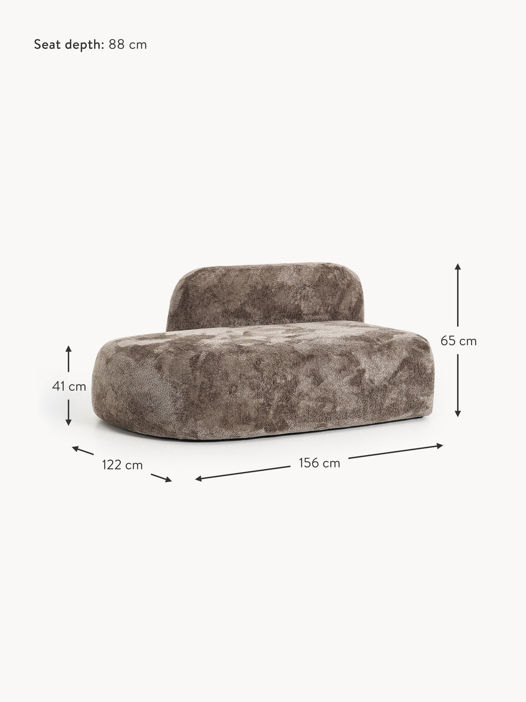 Wolke Teddy Bouclé Chaise Module