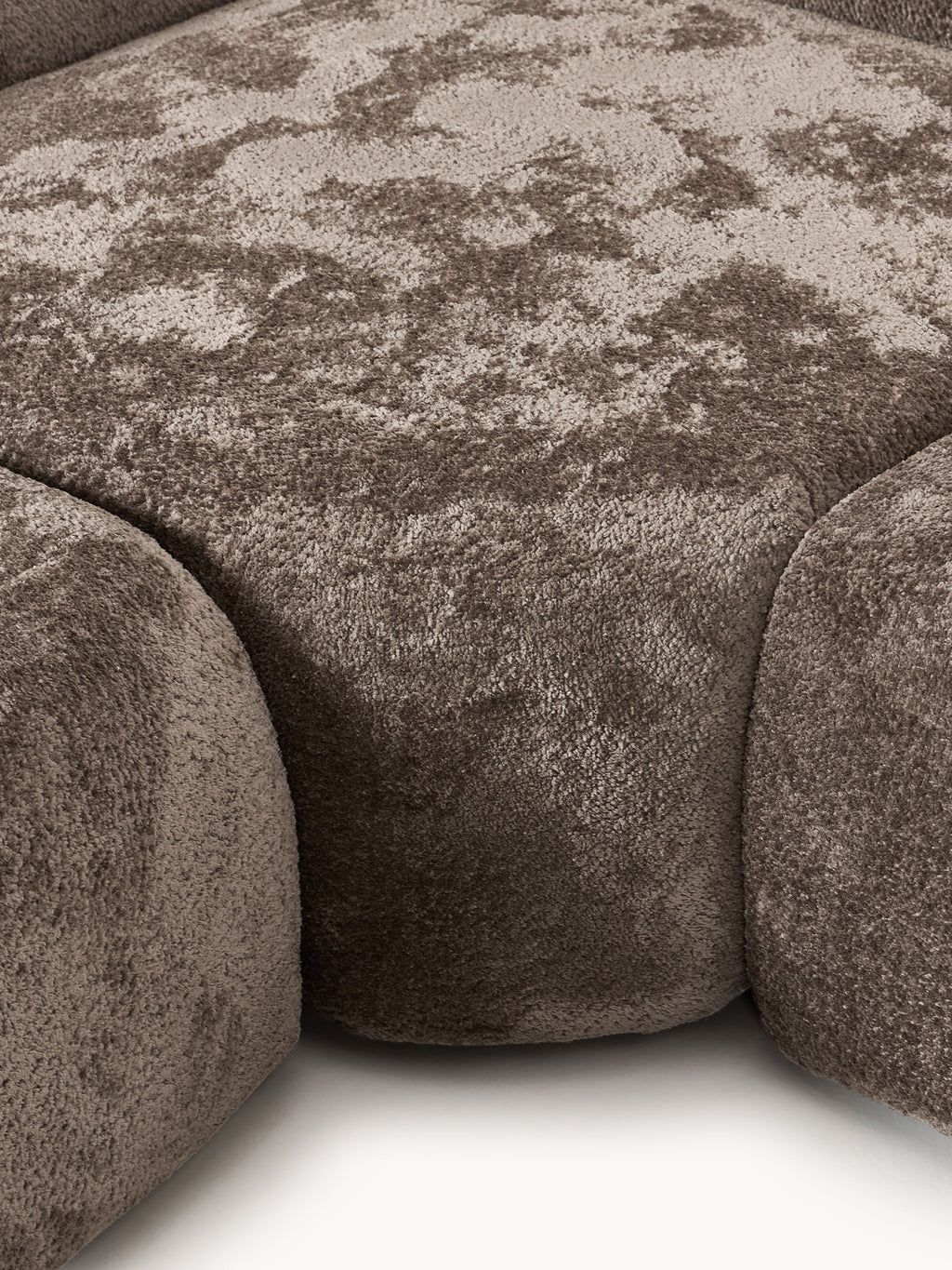 Wolke XL Modular Teddy Bouclé Corner Sofa with Chaise Ends