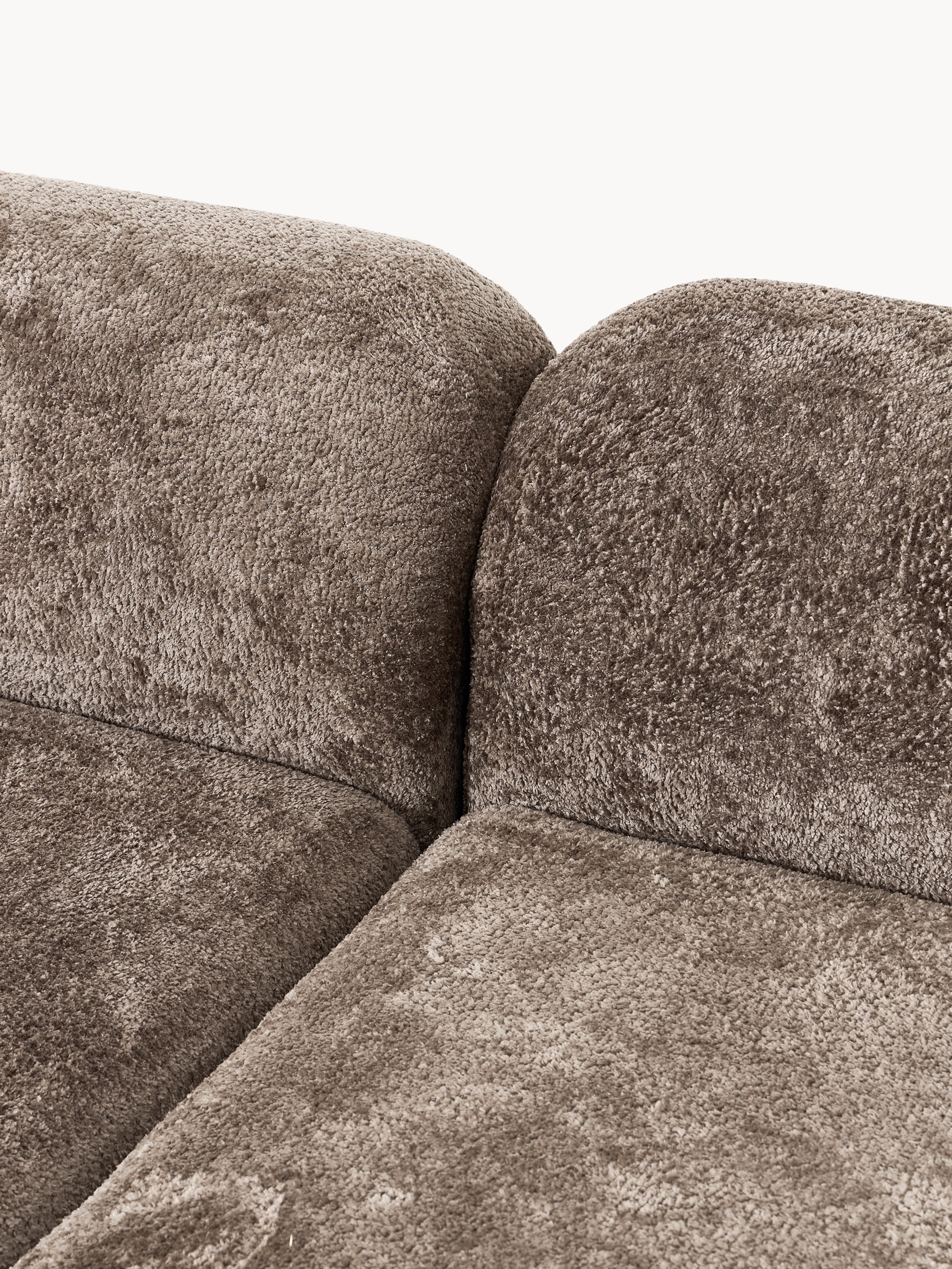 Wolke XL Modular Teddy Bouclé Corner Sofa with Chaise Ends