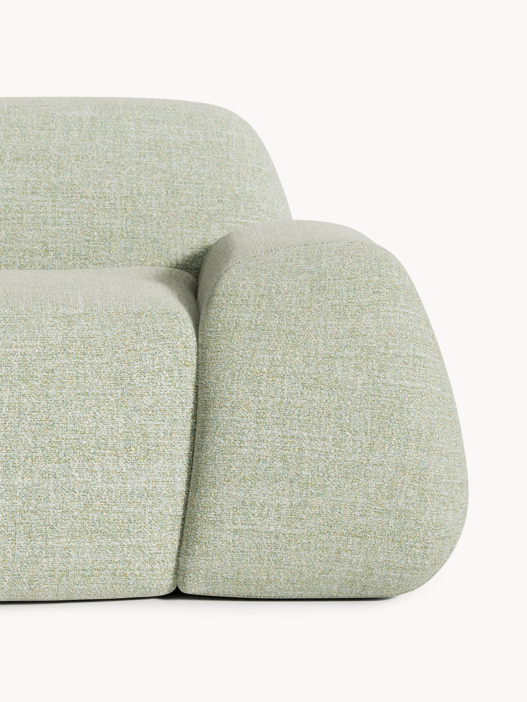 Wolke Bouclé Sofa (2-seater) with Chaise End