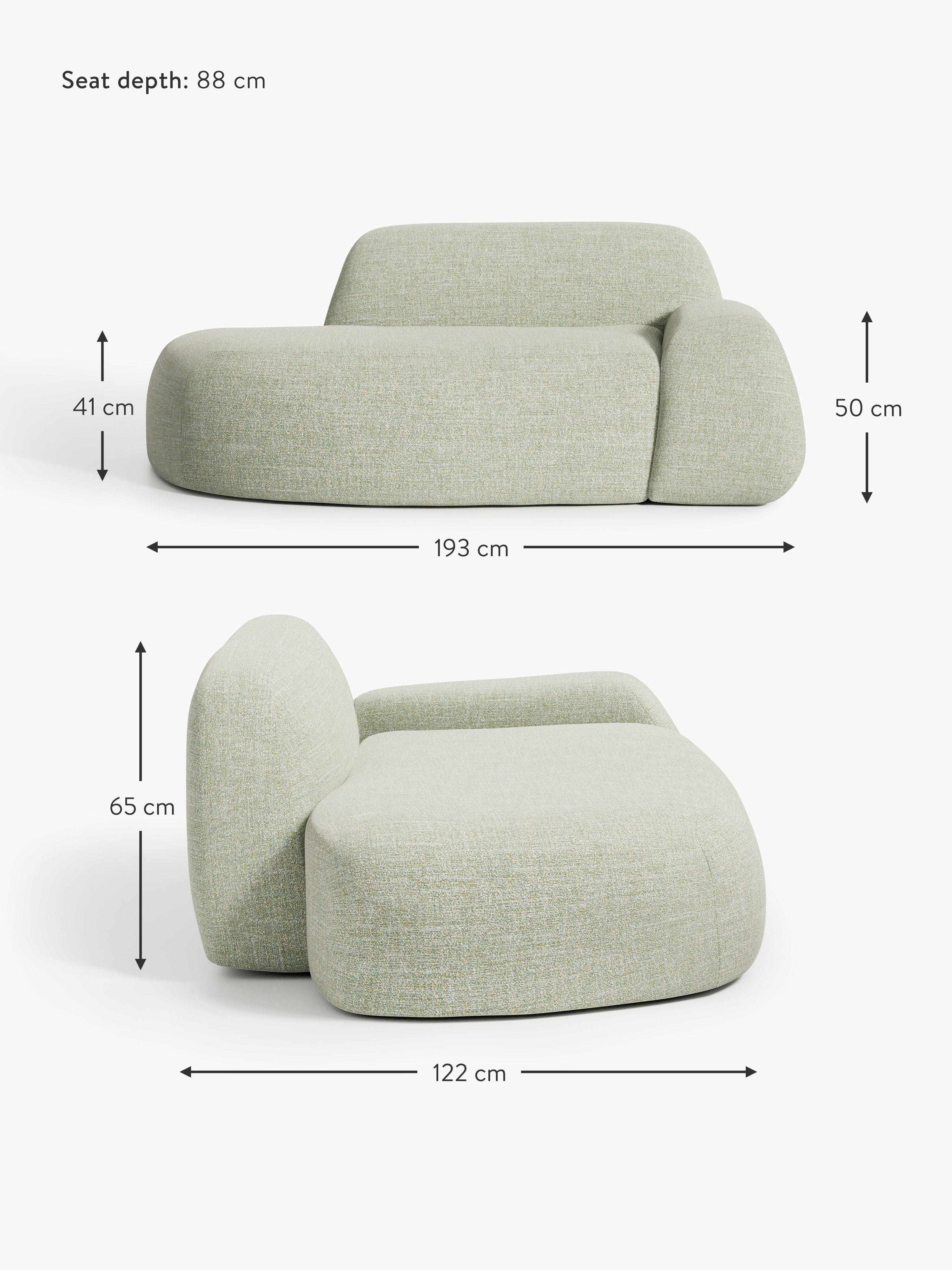 Wolke Bouclé Sofa (2-seater) with Chaise End