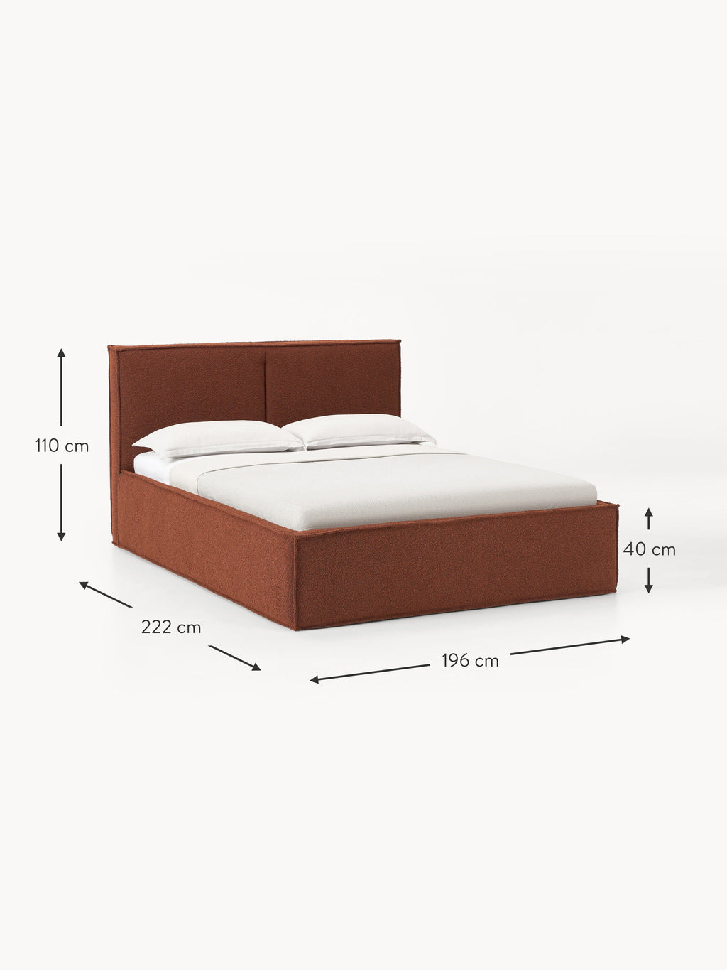 Dream Upholstered Bouclé Bed
