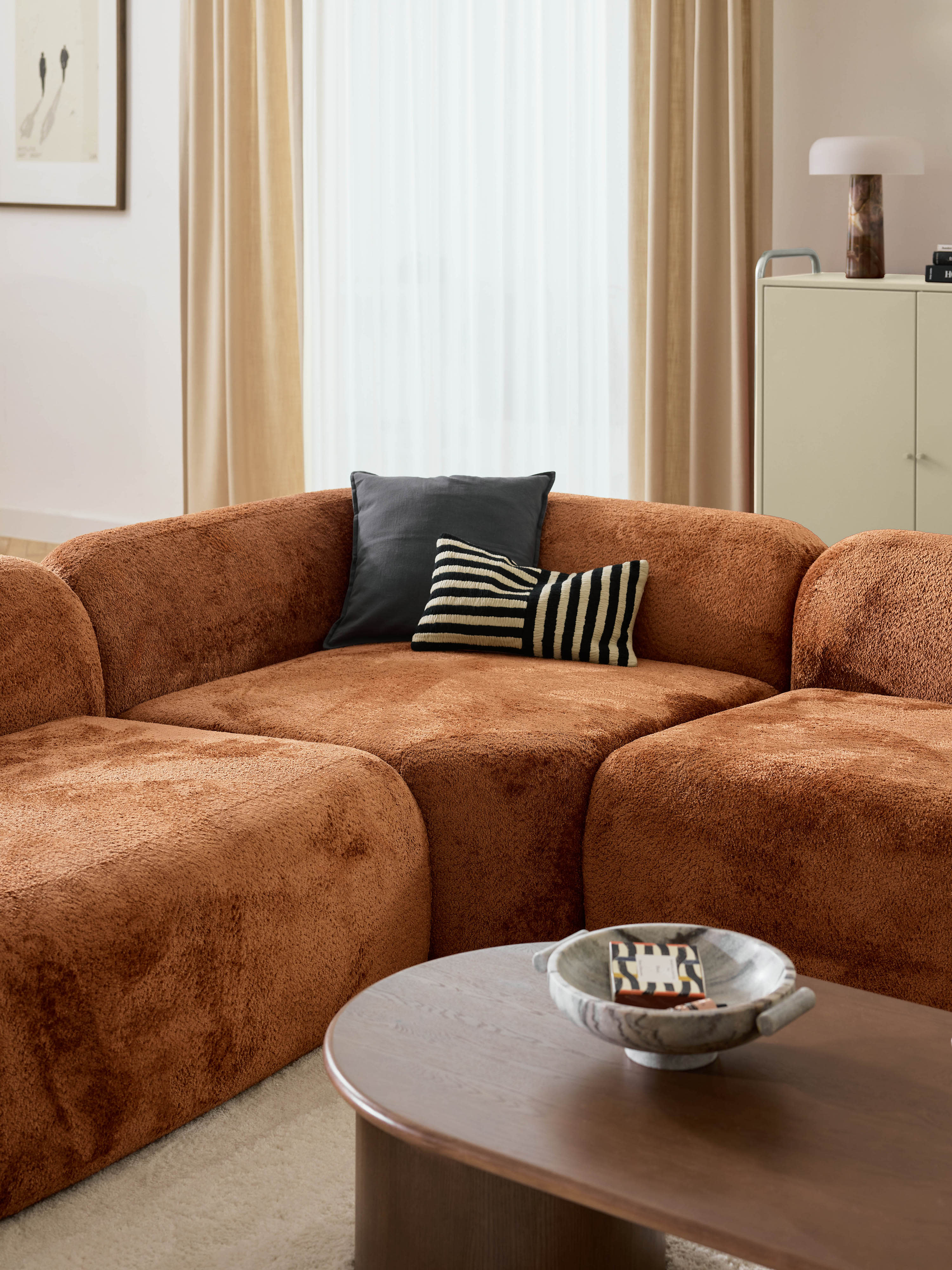 Wolke XL Modular Teddy Bouclé Sofa