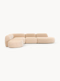 Gallery image 1 - XL Modular Bouclé Corner Sofa Wolke with Chaise Ends