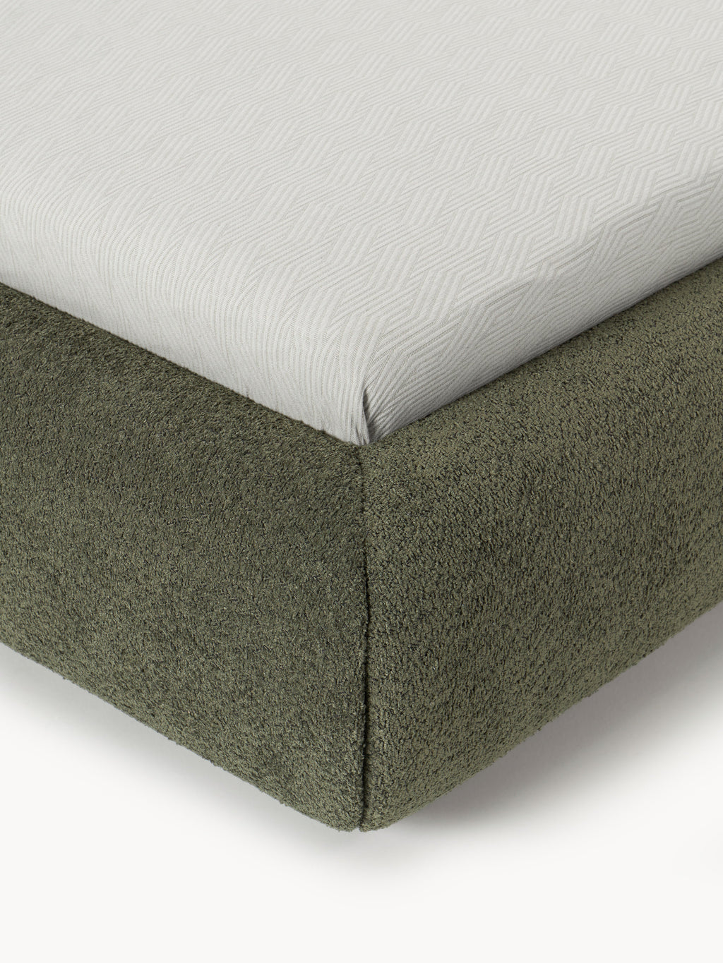 Alba Upholstered Teddy Bouclé Bed