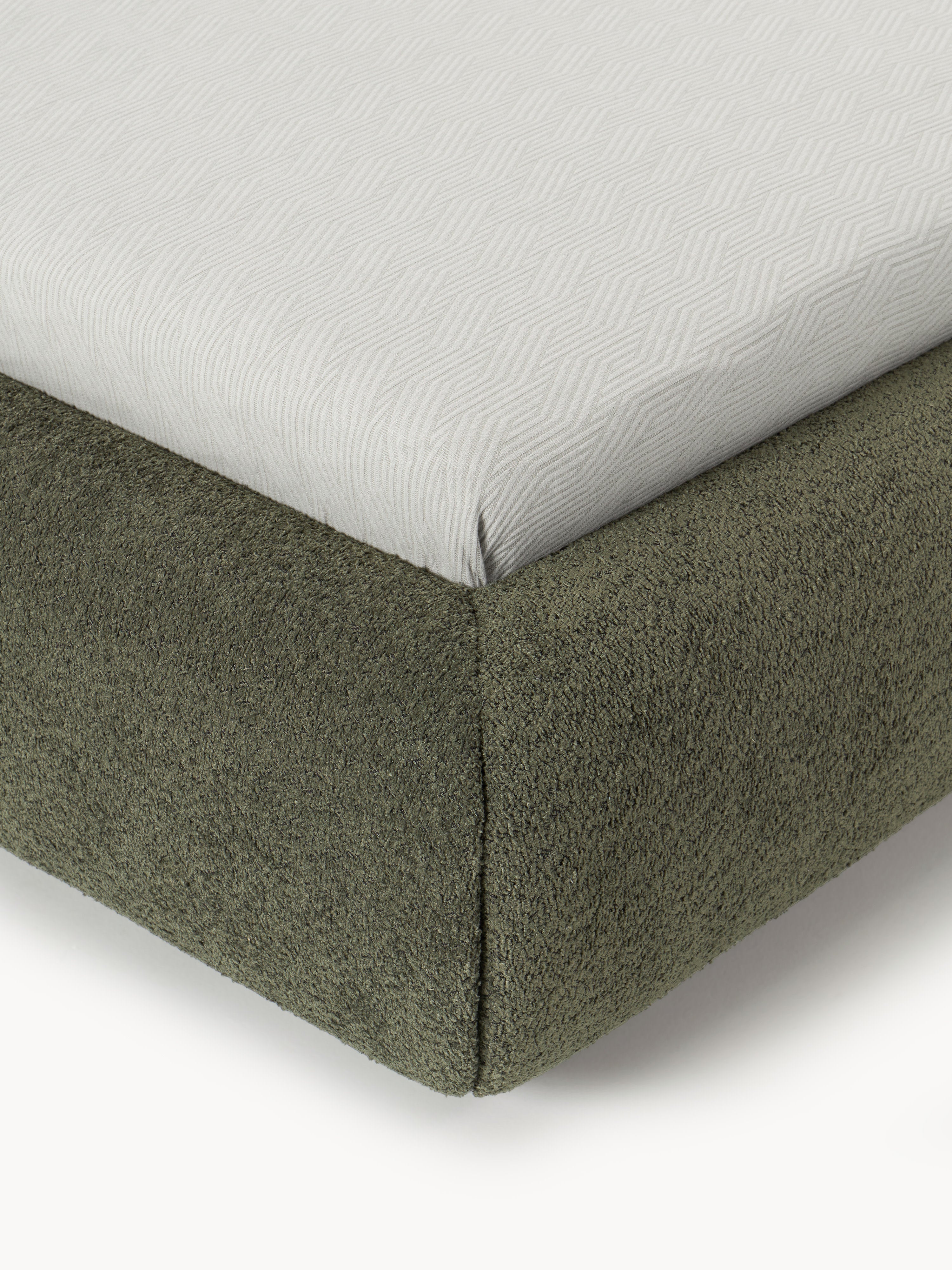 Alba Upholstered Teddy Bouclé Bed