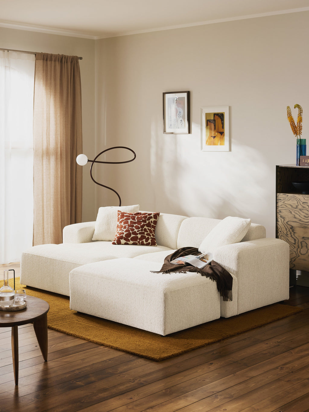 Melva XL Ottoman, W 116 x D 72 cm