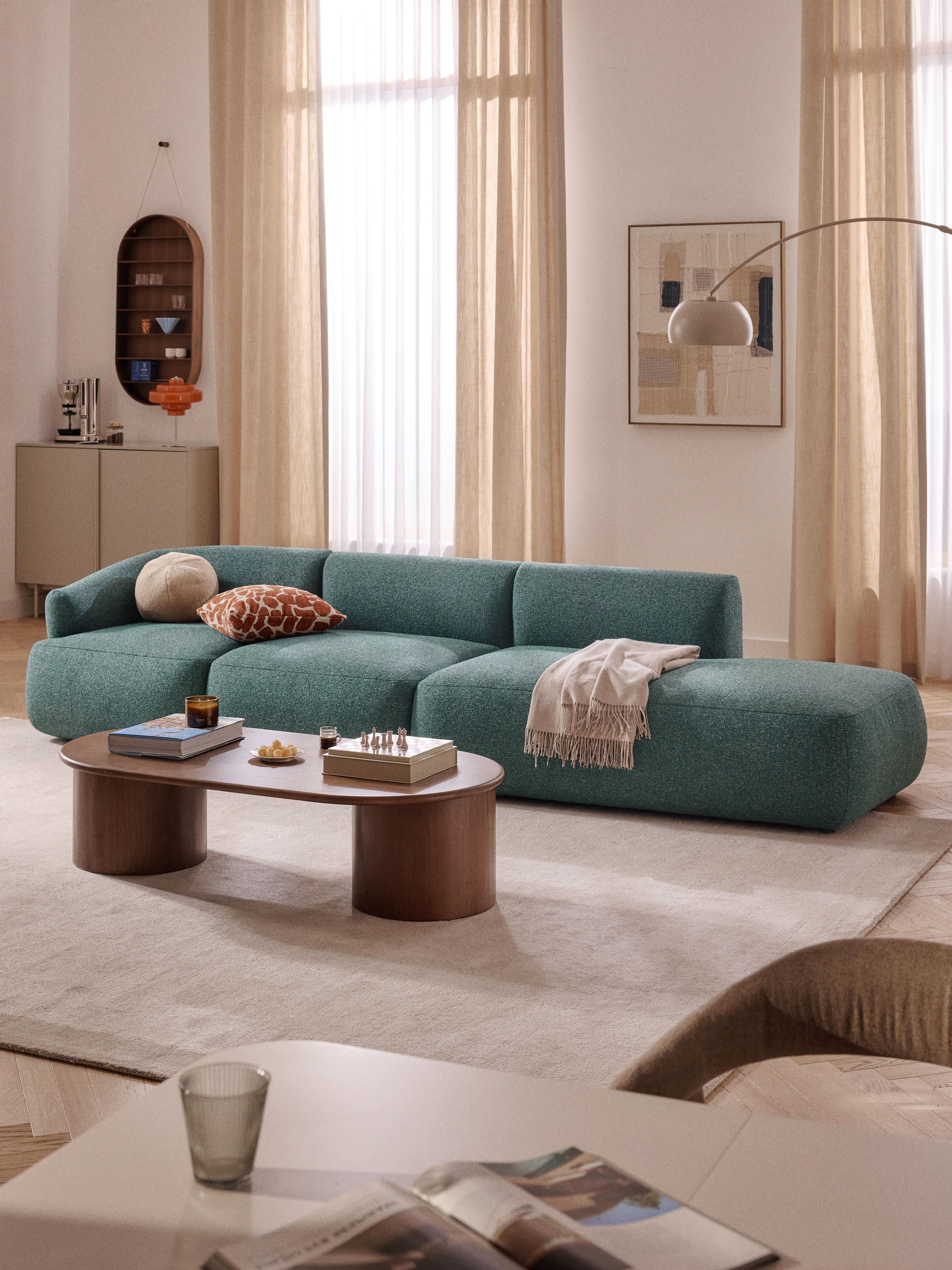 Sofia Modular Bouclé Chaise (4-seater)