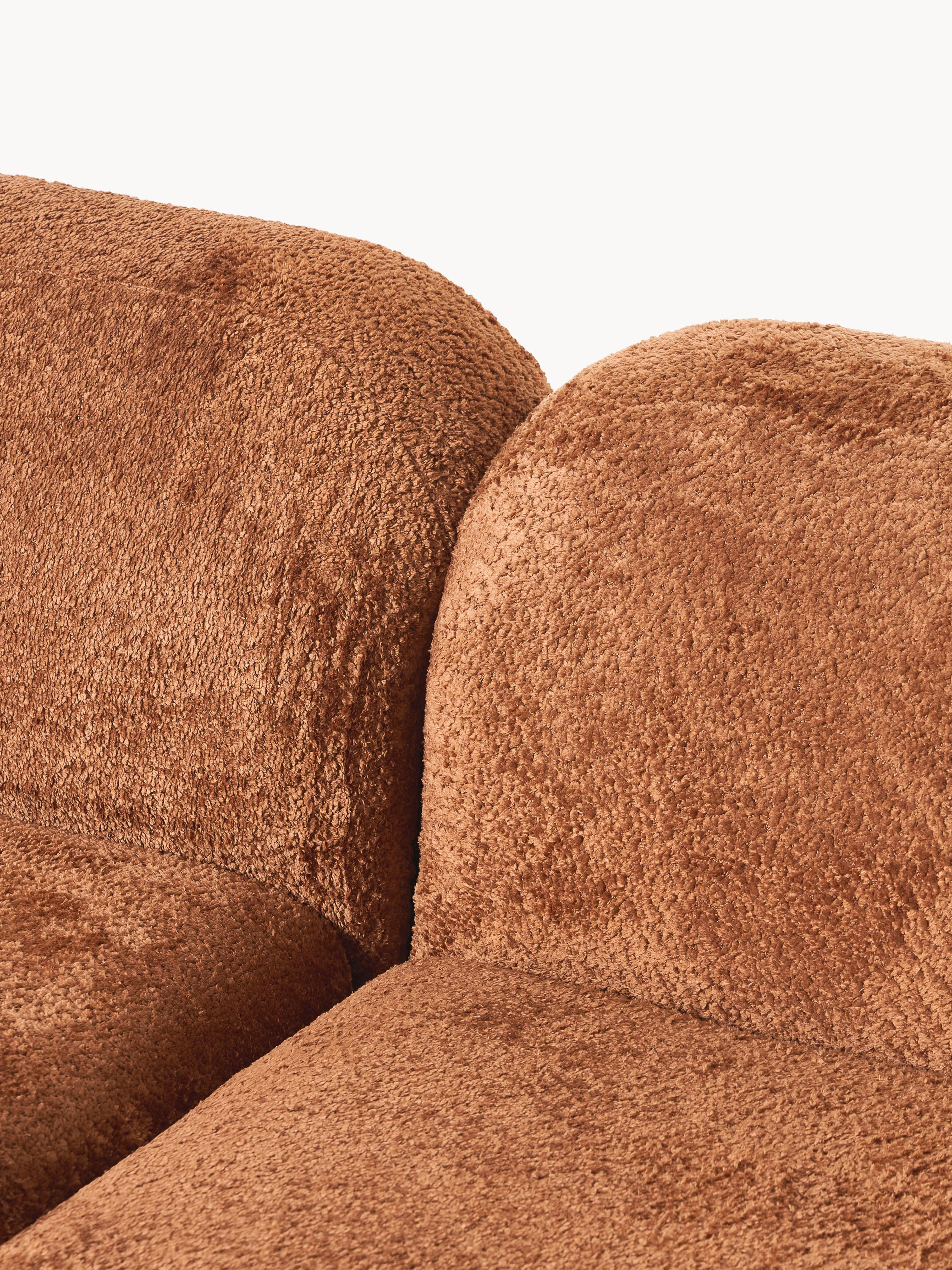 Wolke XL Modular Teddy Bouclé Corner Sofa with Chaise End