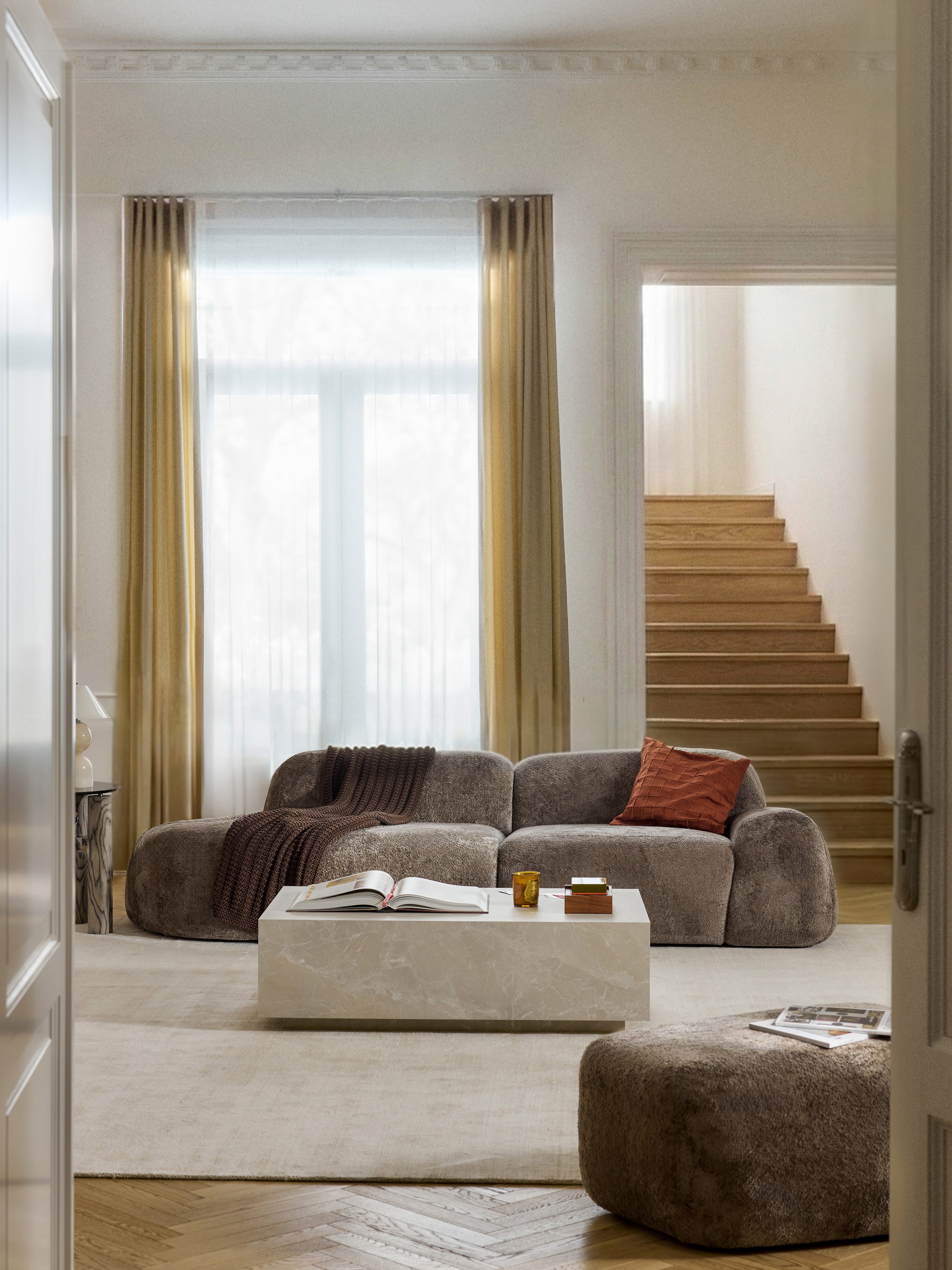 Wolke Modular Teddy Bouclé Chaise (3-seater)