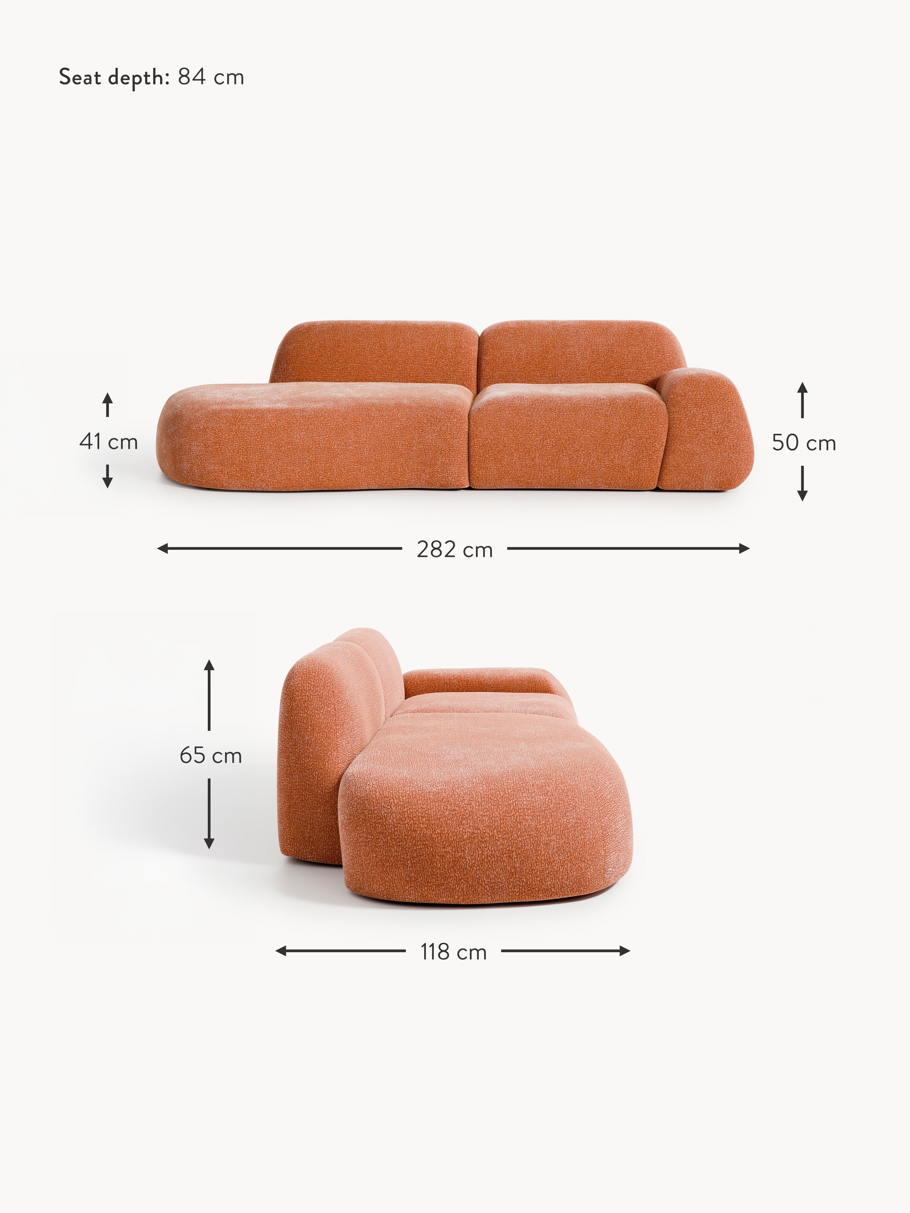 Wolke Modular Chaise (3-seater)