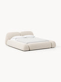 Gallery image 1 - Upholstered Bouclé Bed Wolke