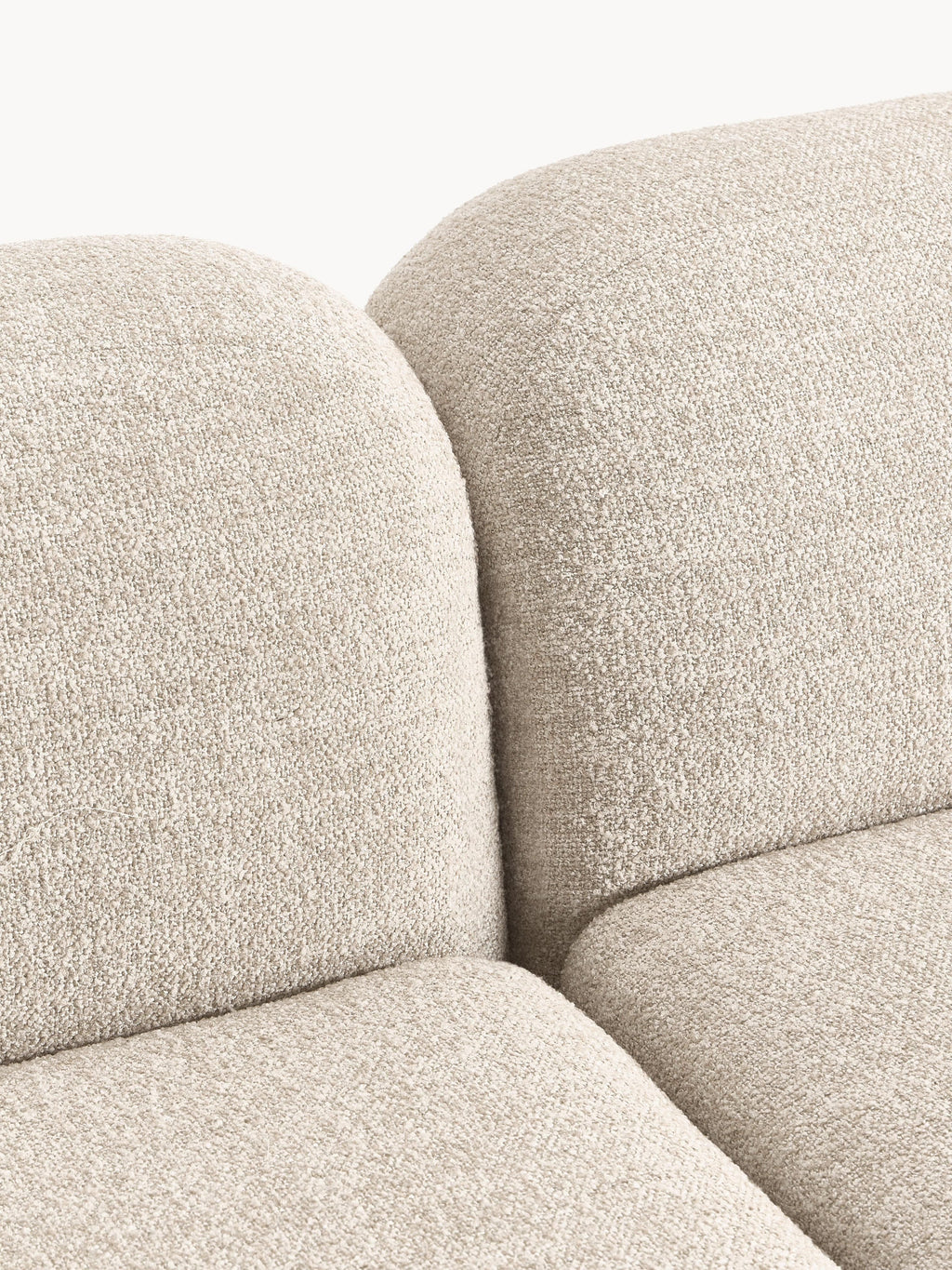 Wolke XL Modular Bouclé Corner Sofa with Chaise End