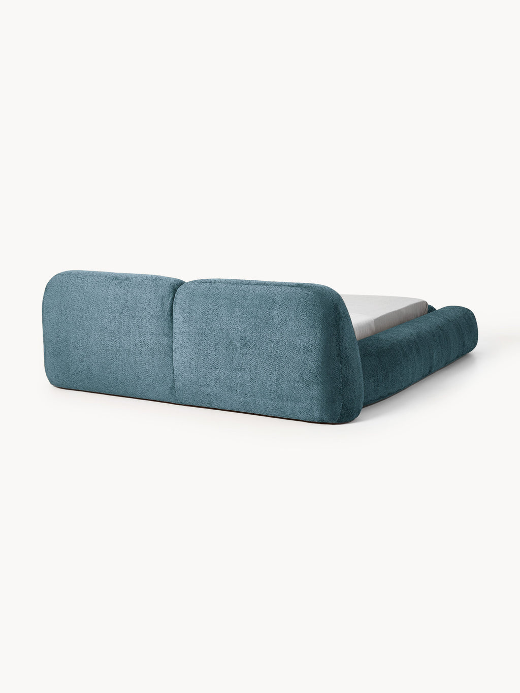 Wolke Upholstered Teddy Bouclé Bed with Storage