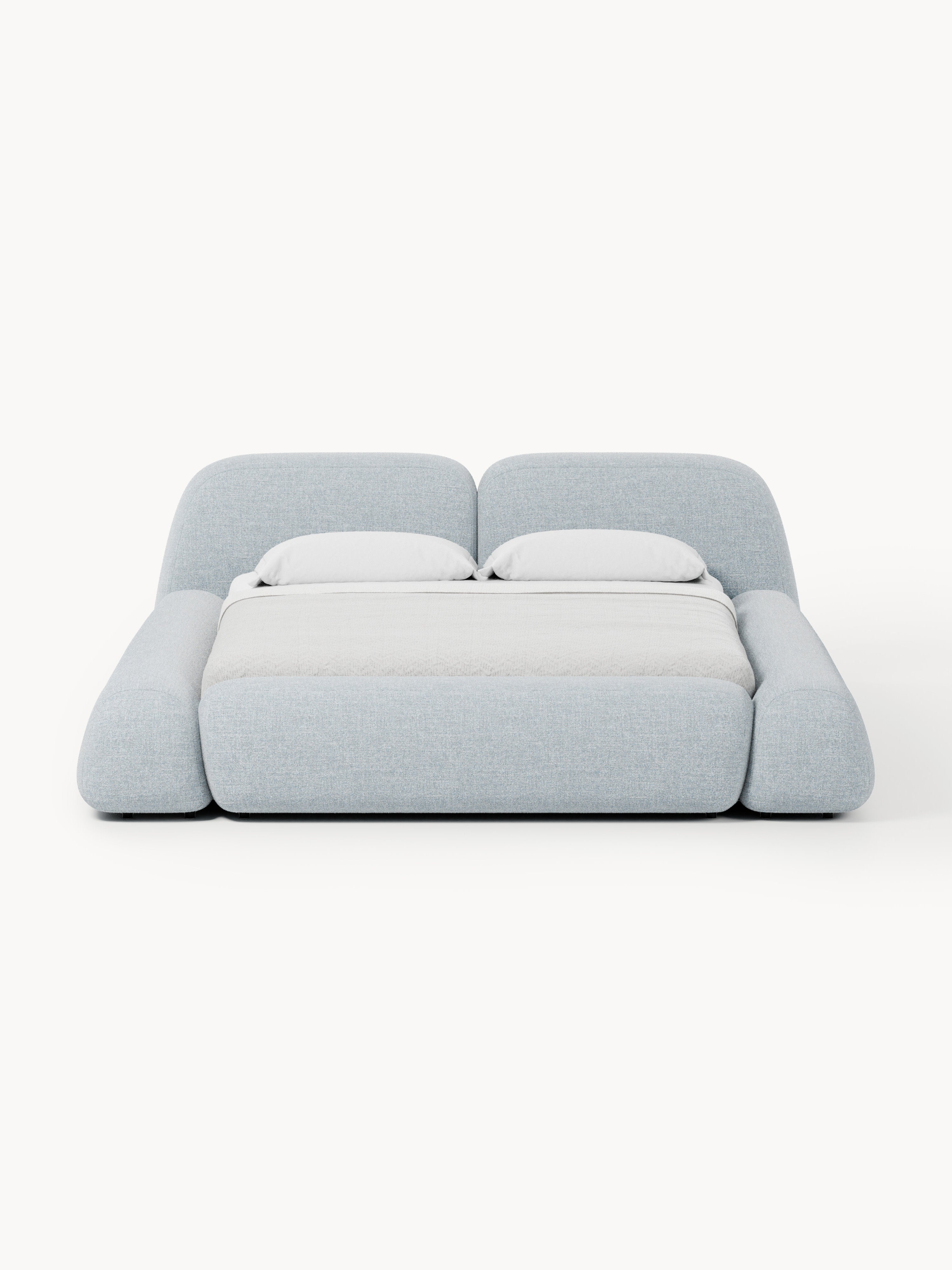 Wolke Upholstered Bouclé Bed with Storage