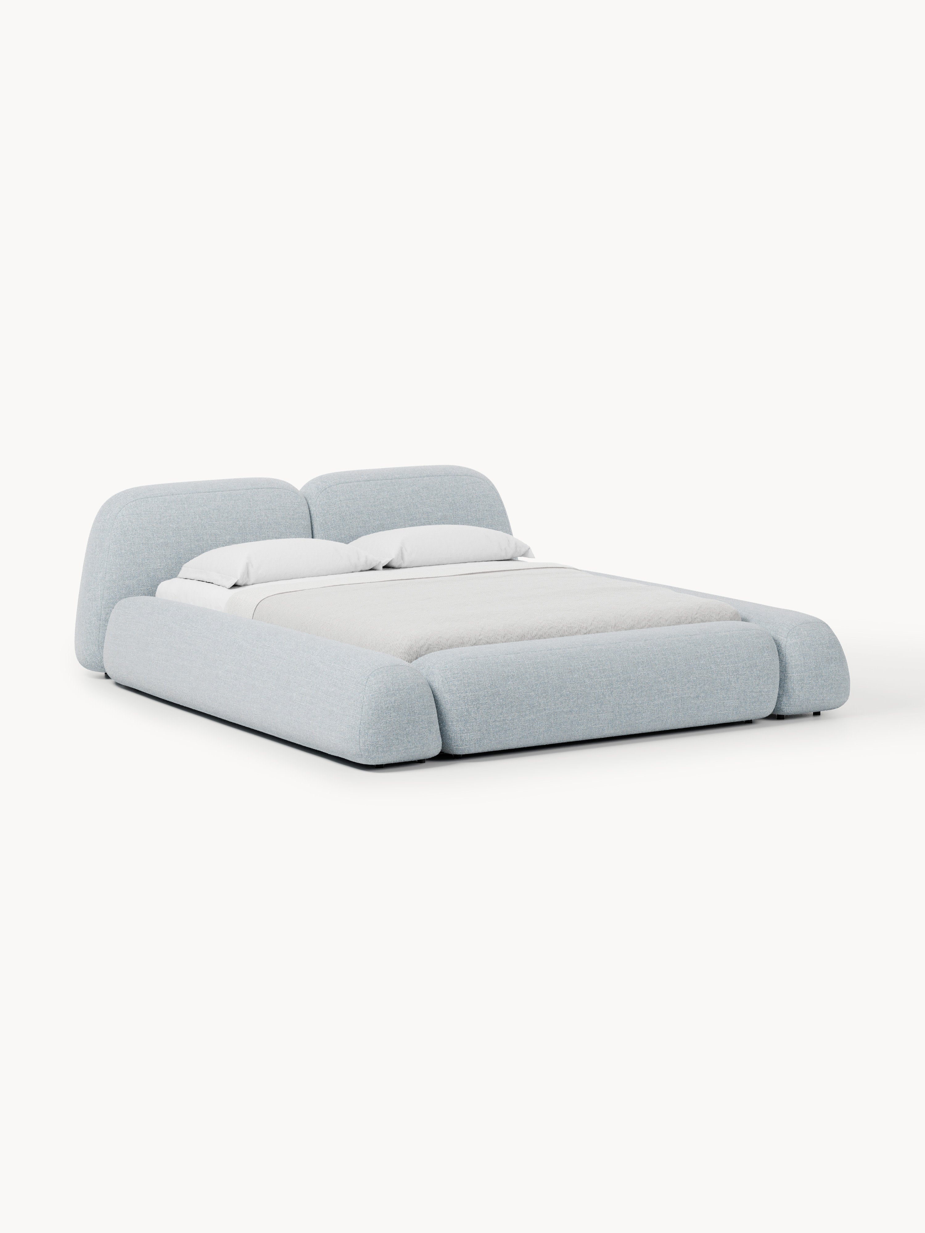 Wolke Upholstered Bouclé Bed with Storage