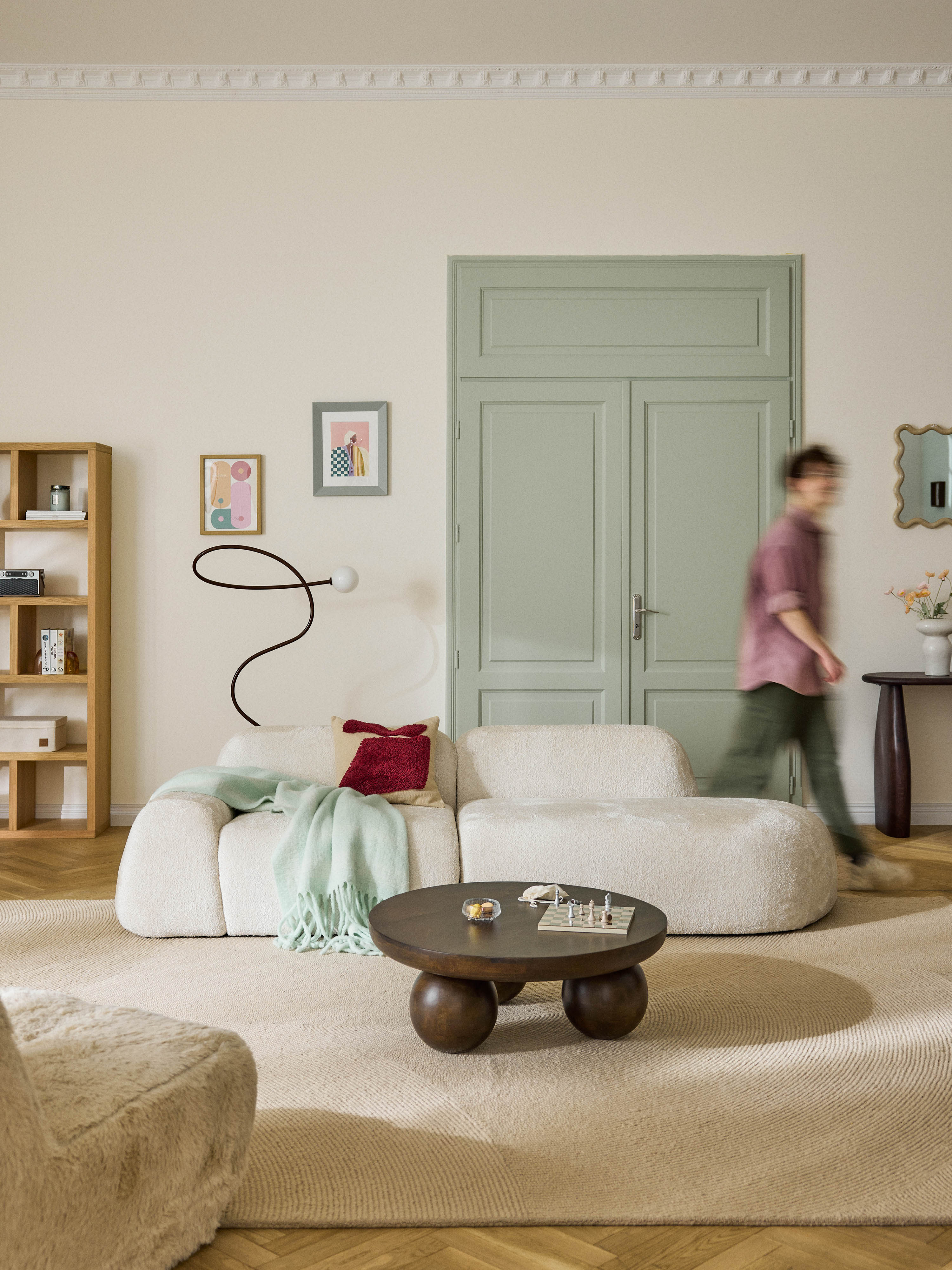 Wolke Teddy Bouclé Chaise Module