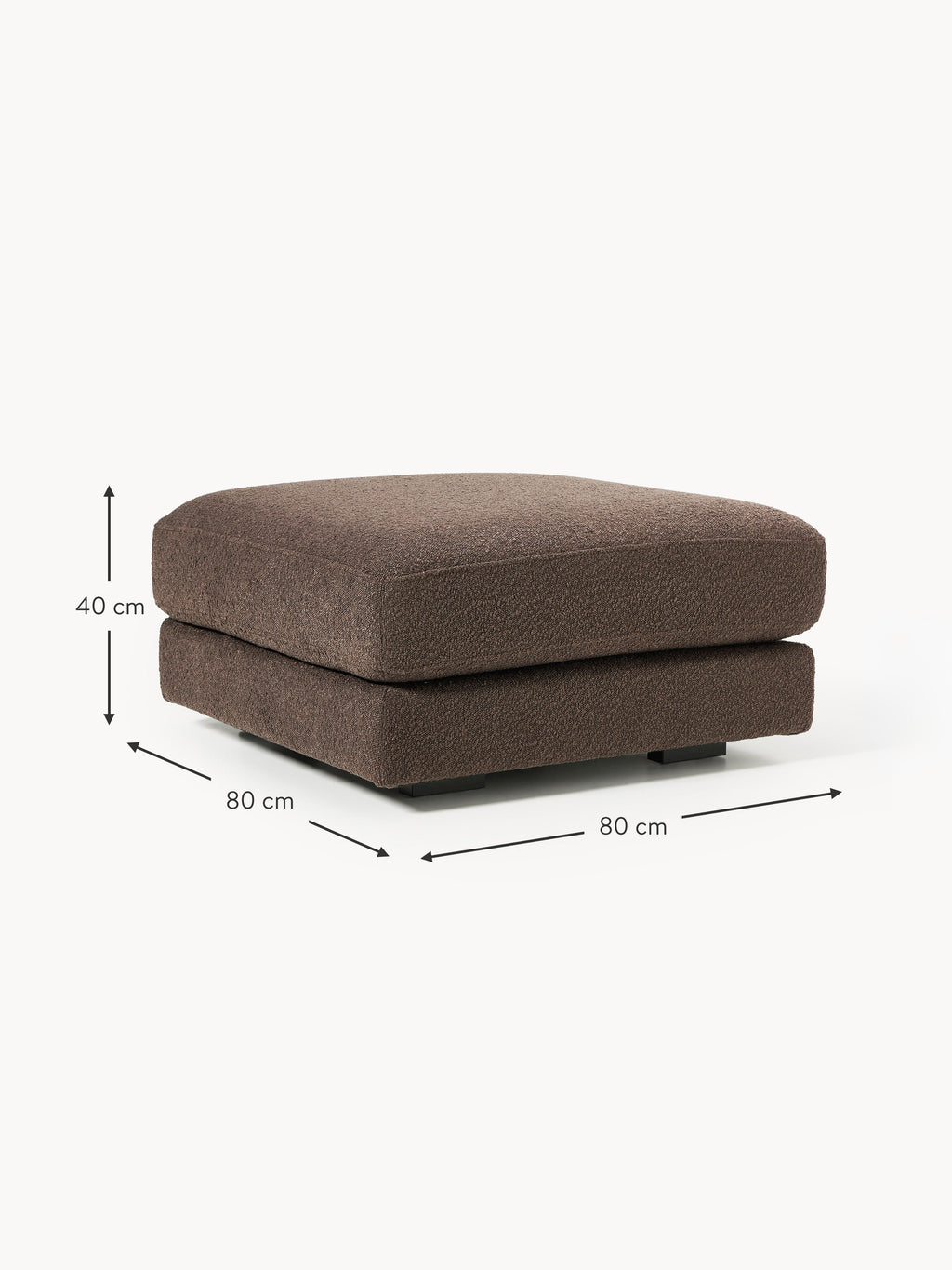 Tribeca Bouclé Ottoman