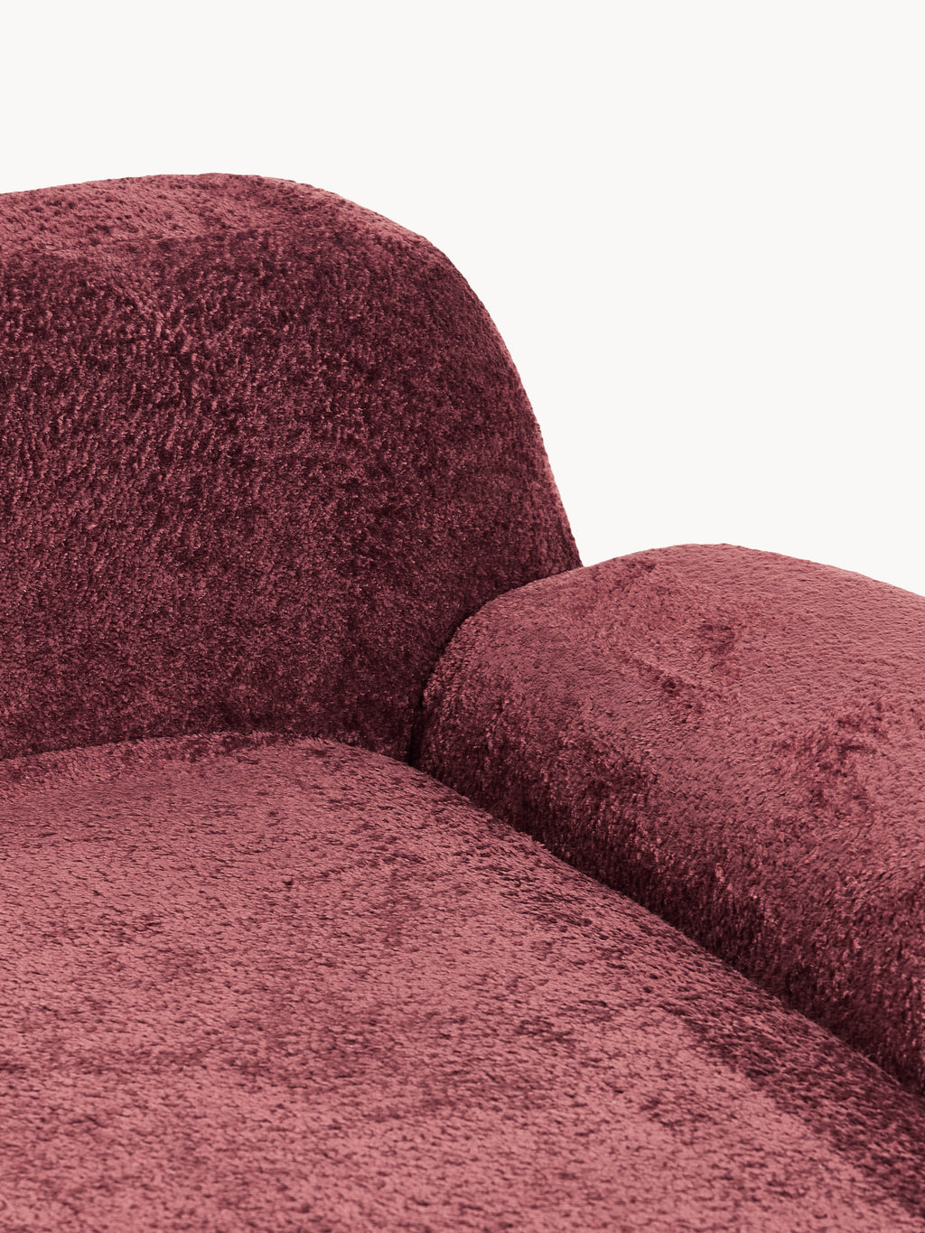 Wolke Teddy Bouclé Chaise Corner Module