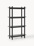 Gallery image 1 - Large Oak Shelving Unit Alex with Glass Shelves