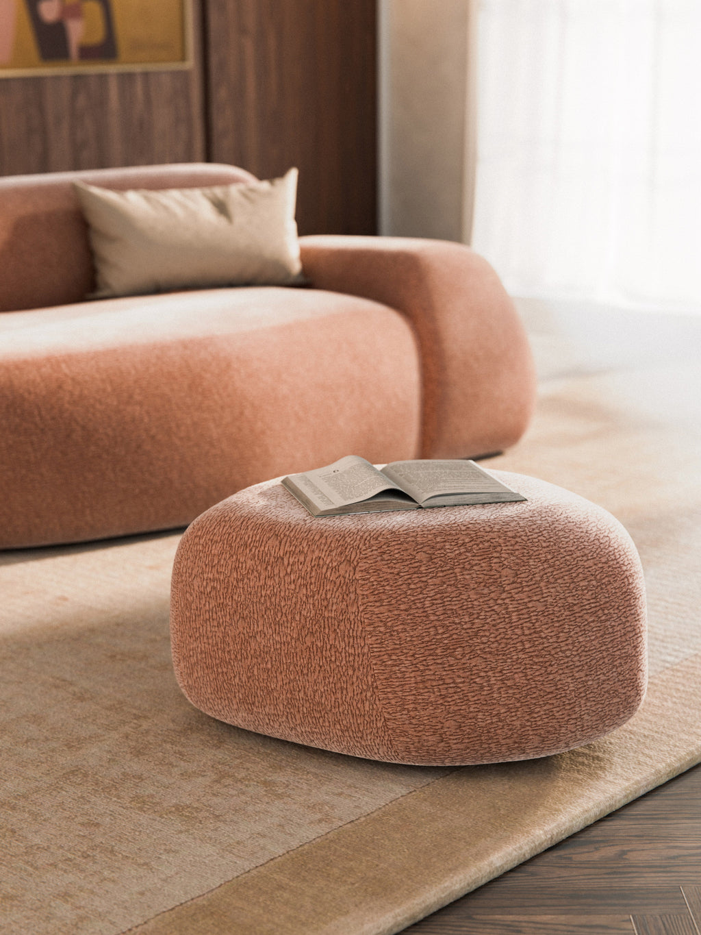 Wolke Oval Ottoman