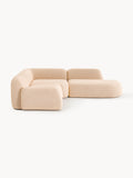 Gallery image 1 - Modular Bouclé Corner Sofa Wolke (4-seater) with Chaise End