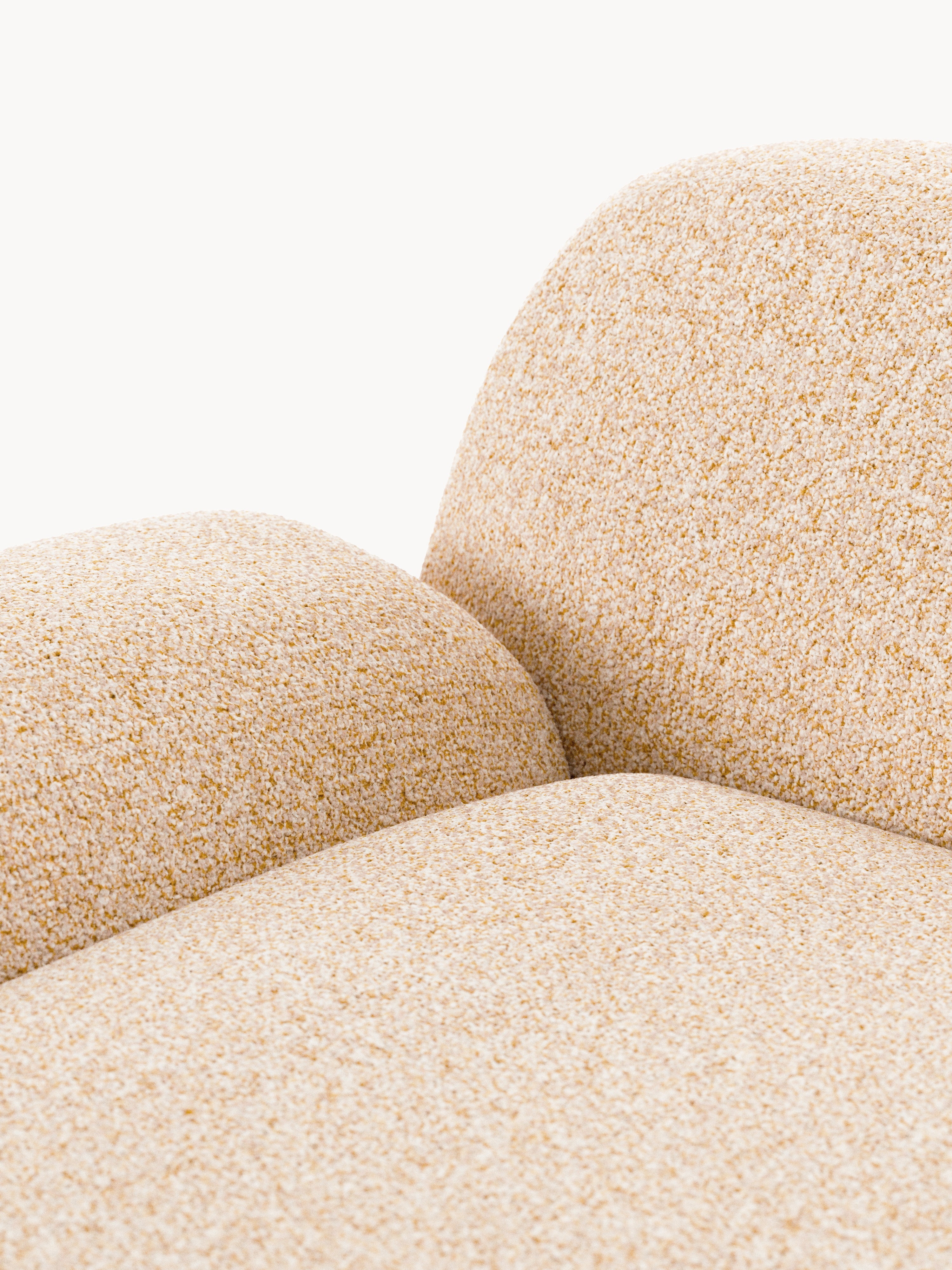 Wolke Modular Bouclé Corner Sofa (4-seater) with Chaise End