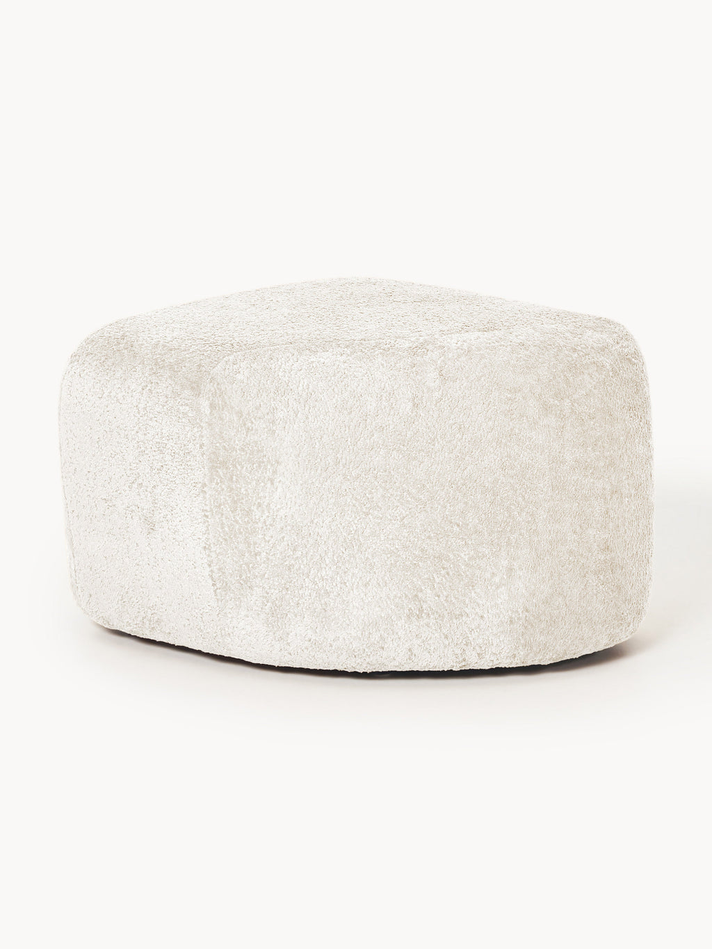 Wolke Oval Teddy Bouclé Ottoman
