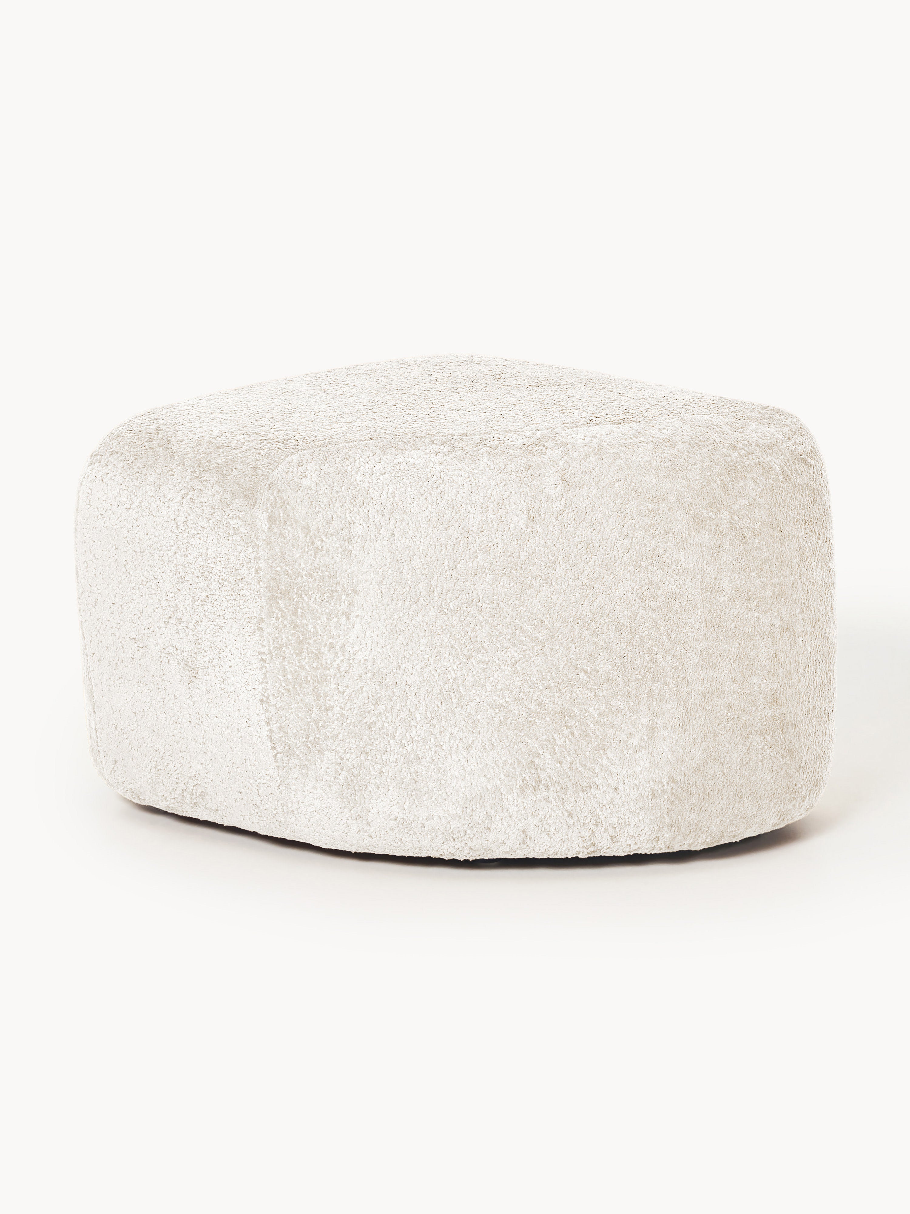 Wolke Oval Teddy Bouclé Ottoman