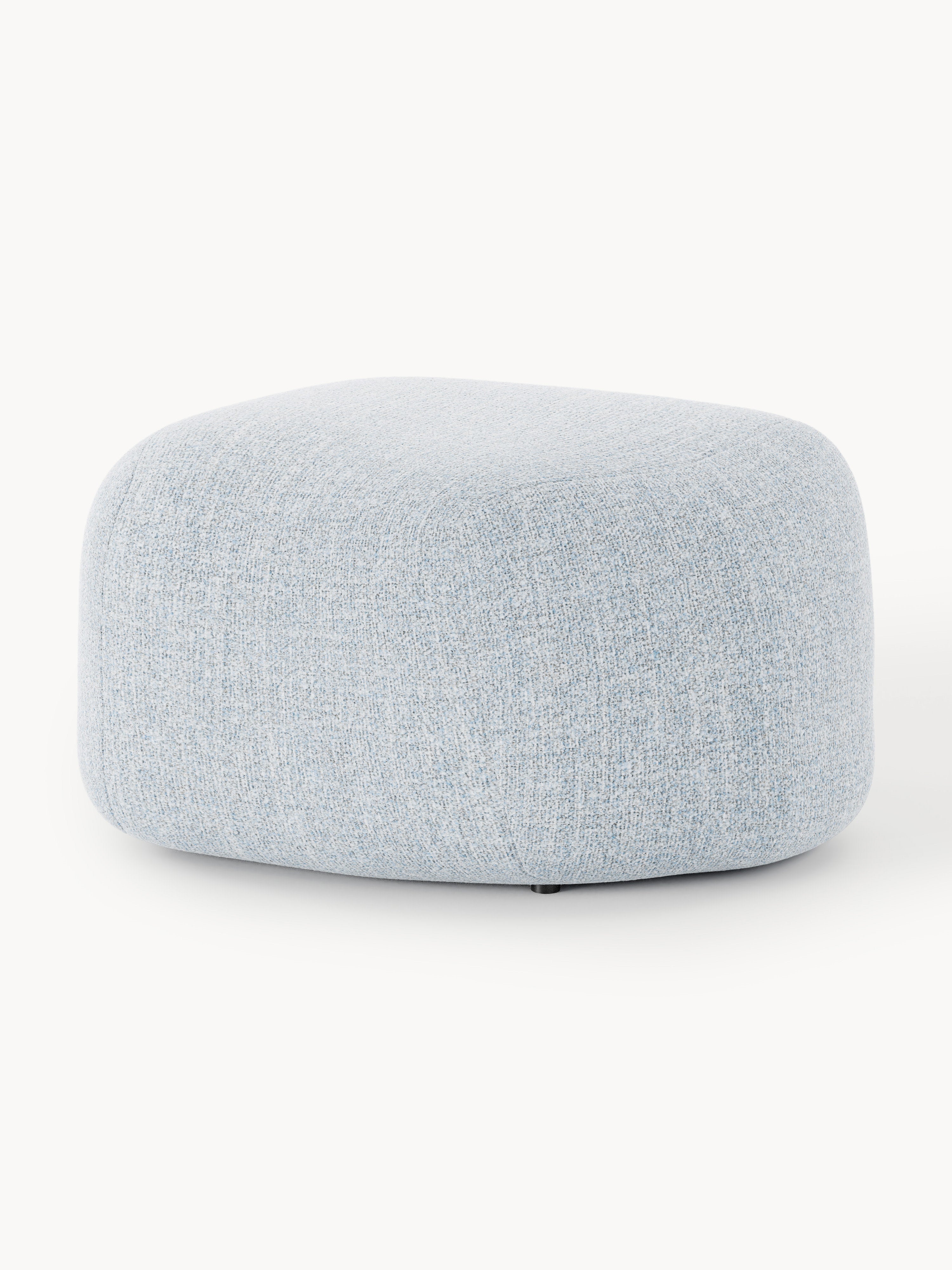 Gallery image 1 - Oval Bouclé Ottoman Wolke