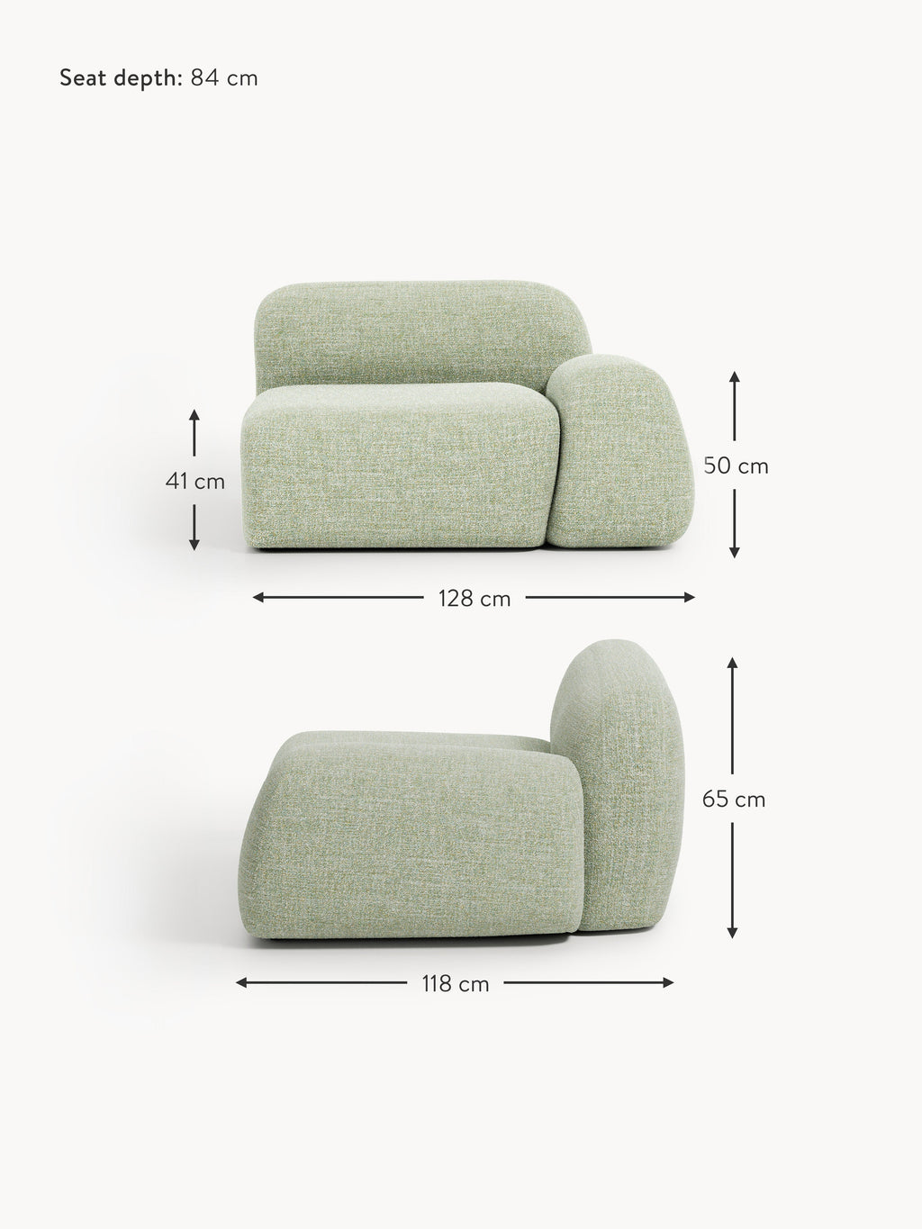 Wolke Bouclé Corner Module