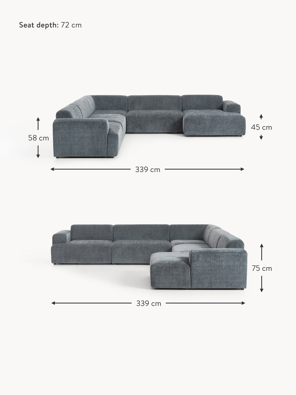 Melva XL Corner Sofa