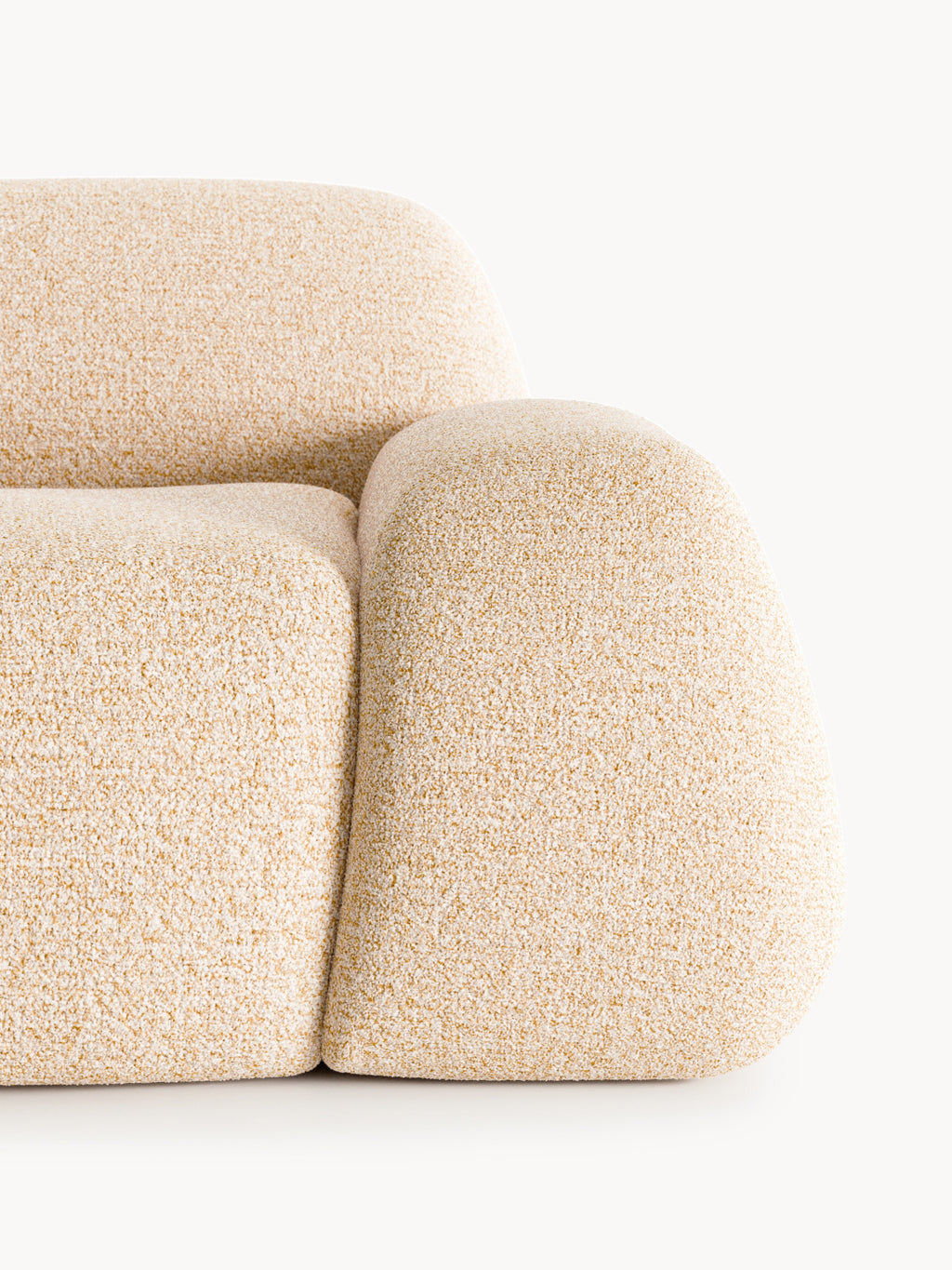 Wolke Bouclé Sofa (2-seater) with Chaise End