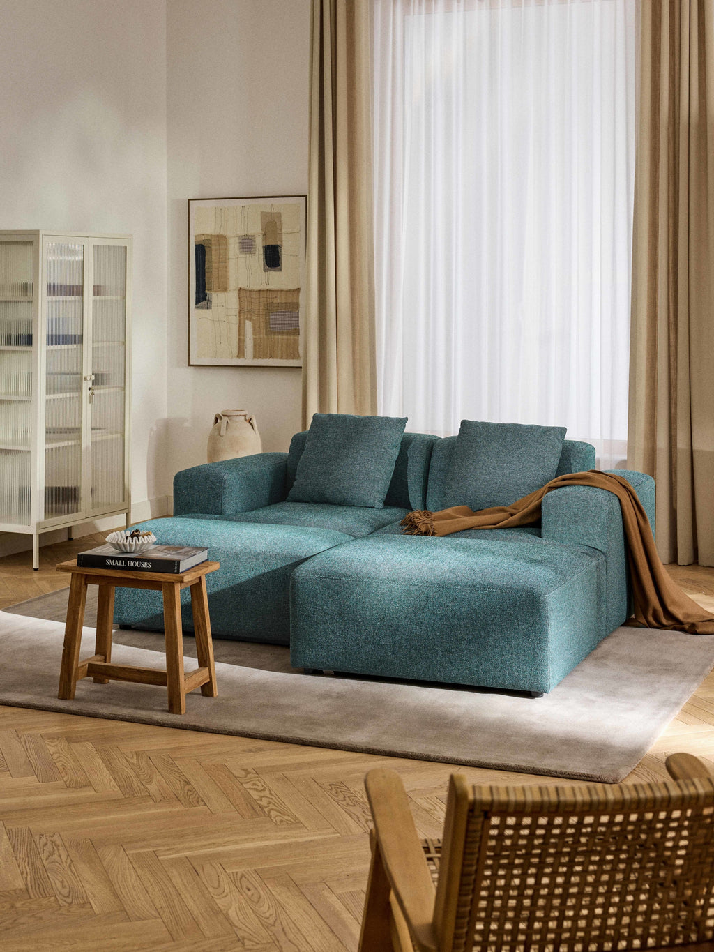 Melva Ottoman, W 99 x D 72 cm