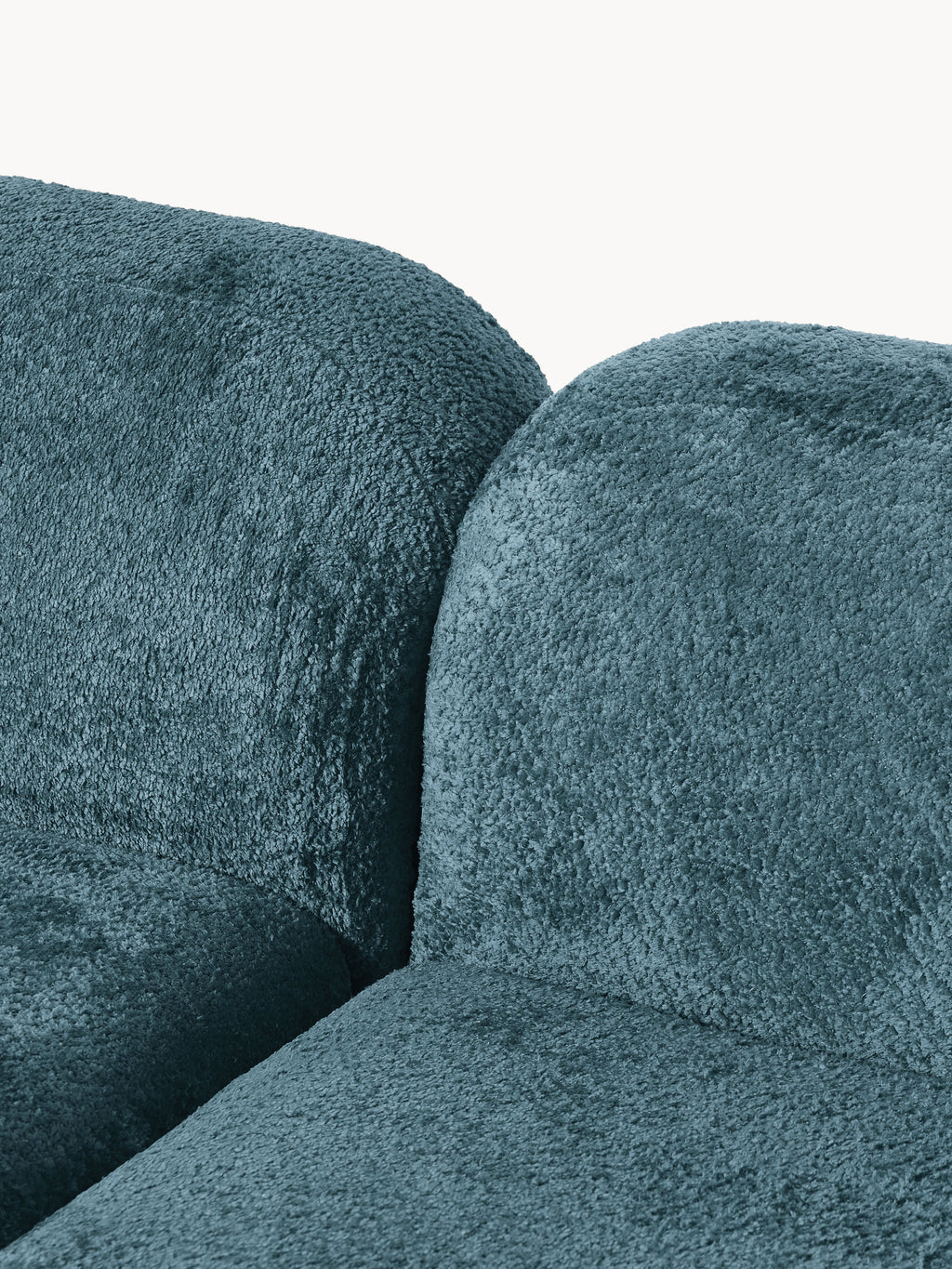 Wolke Modular Teddy Bouclé Corner Sofa (4-seater) with Chaise End